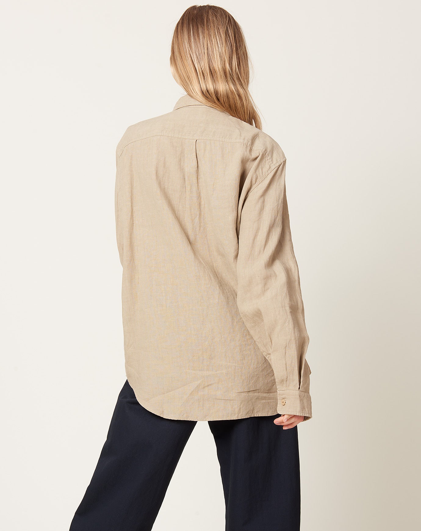 Kapital Linen CLIP Shirt in Beige