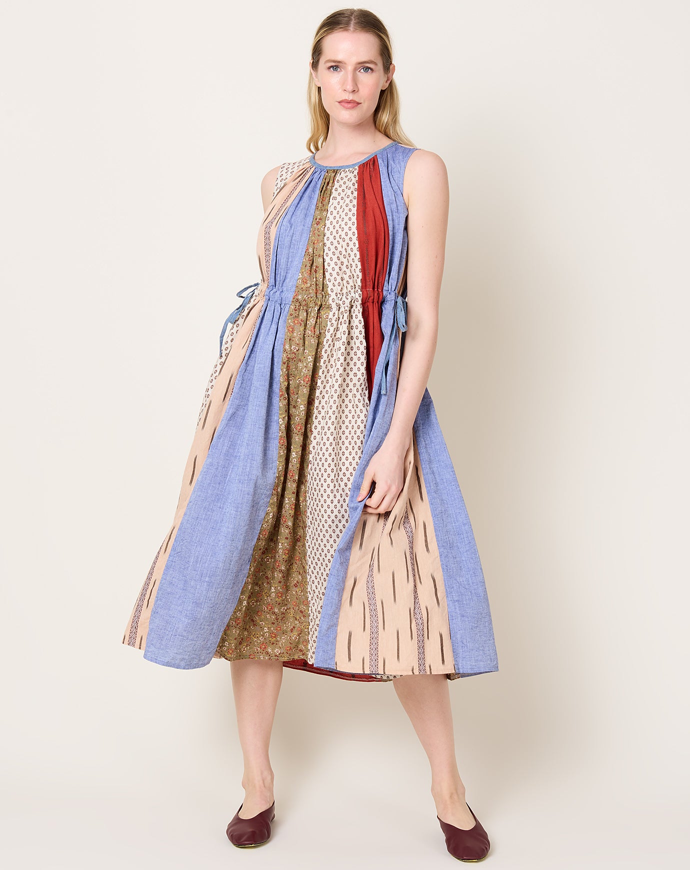 Kapital Patchwork KAHLO Dress in Tricolor
