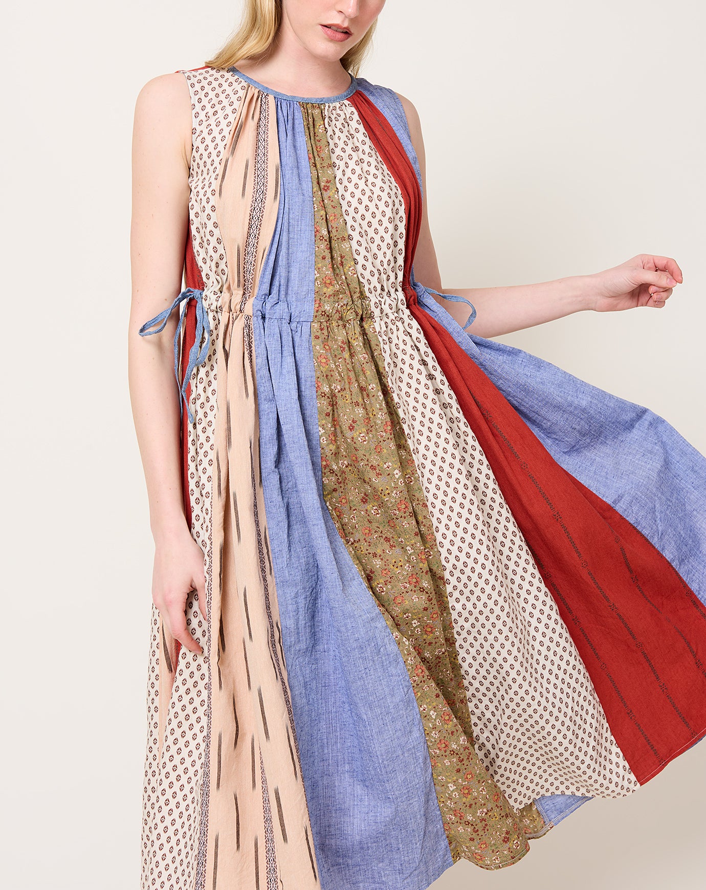 Kapital Patchwork KAHLO Dress in Tricolor