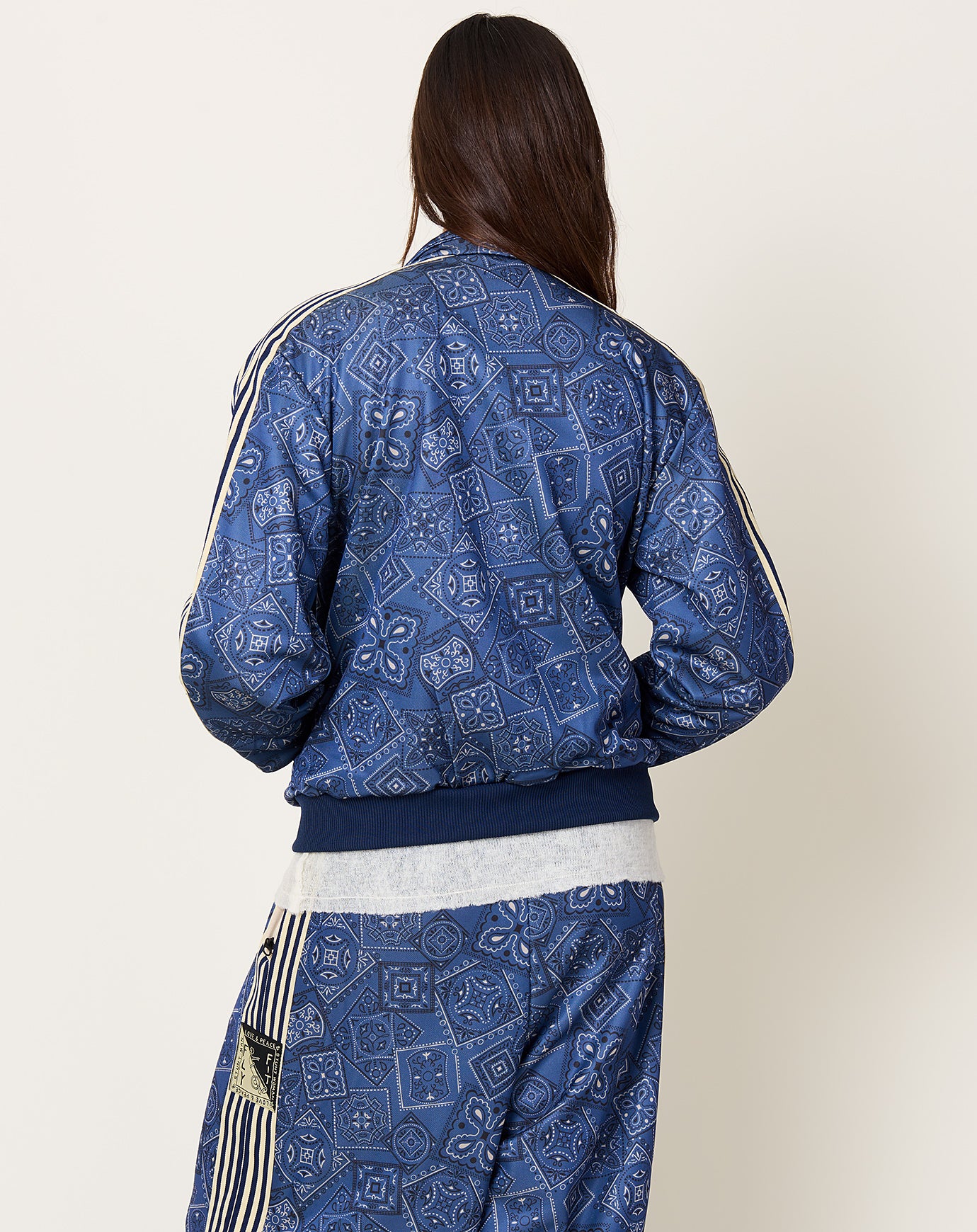 Kapital COOKIE Bandana Track JKT in Navy