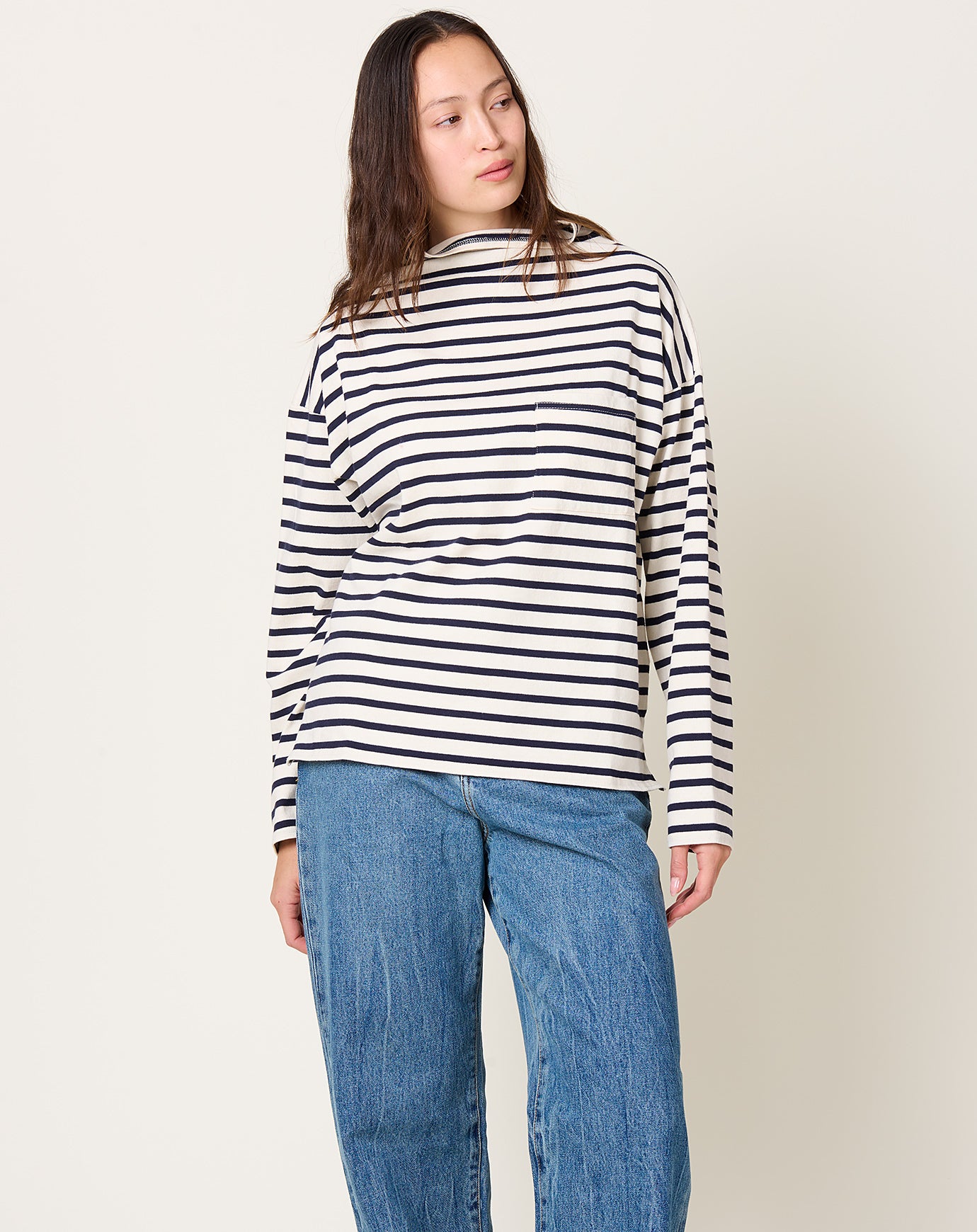 Kapital Stripe Jersey GANDHI Longsleeve T-shirt