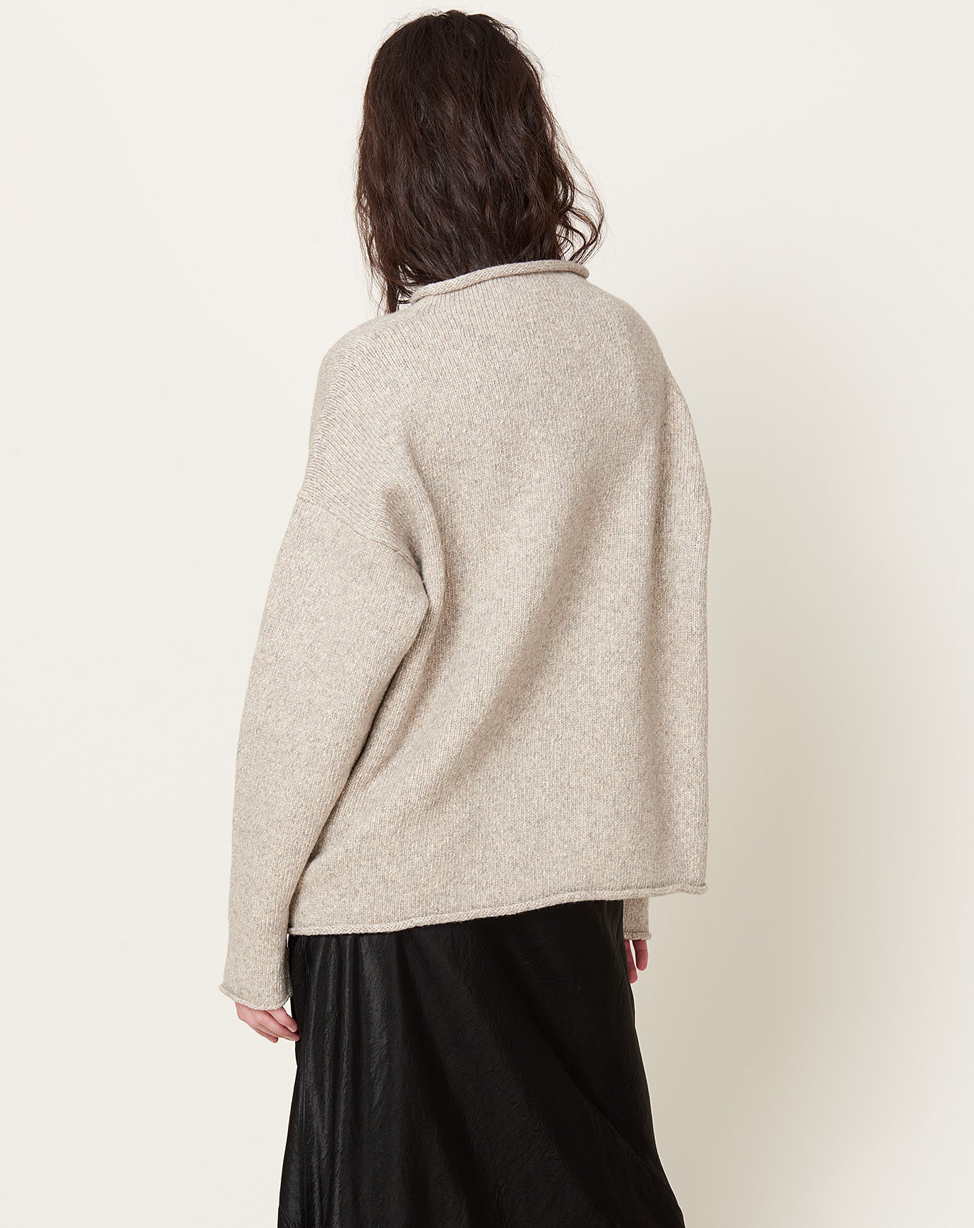 Lauren Manoogian Bateau Rollneck in Heather Grey