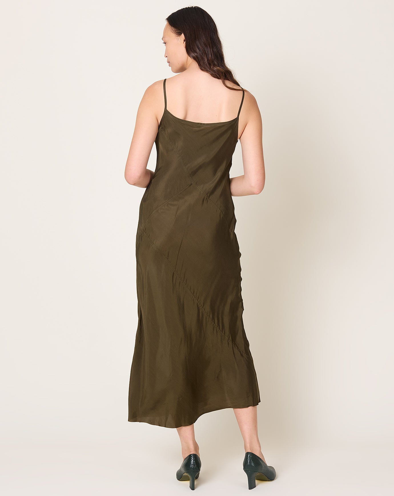 Lauren Manoogian Bias Dress in Olive