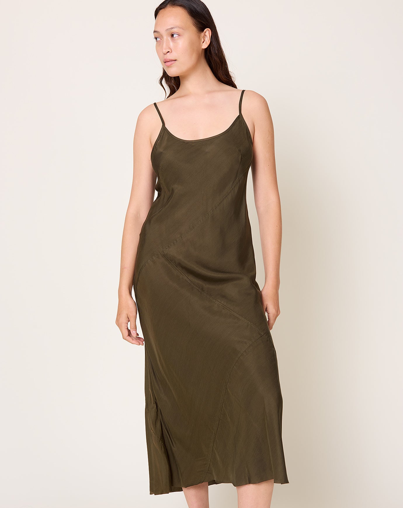 Lauren Manoogian Bias Dress in Olive