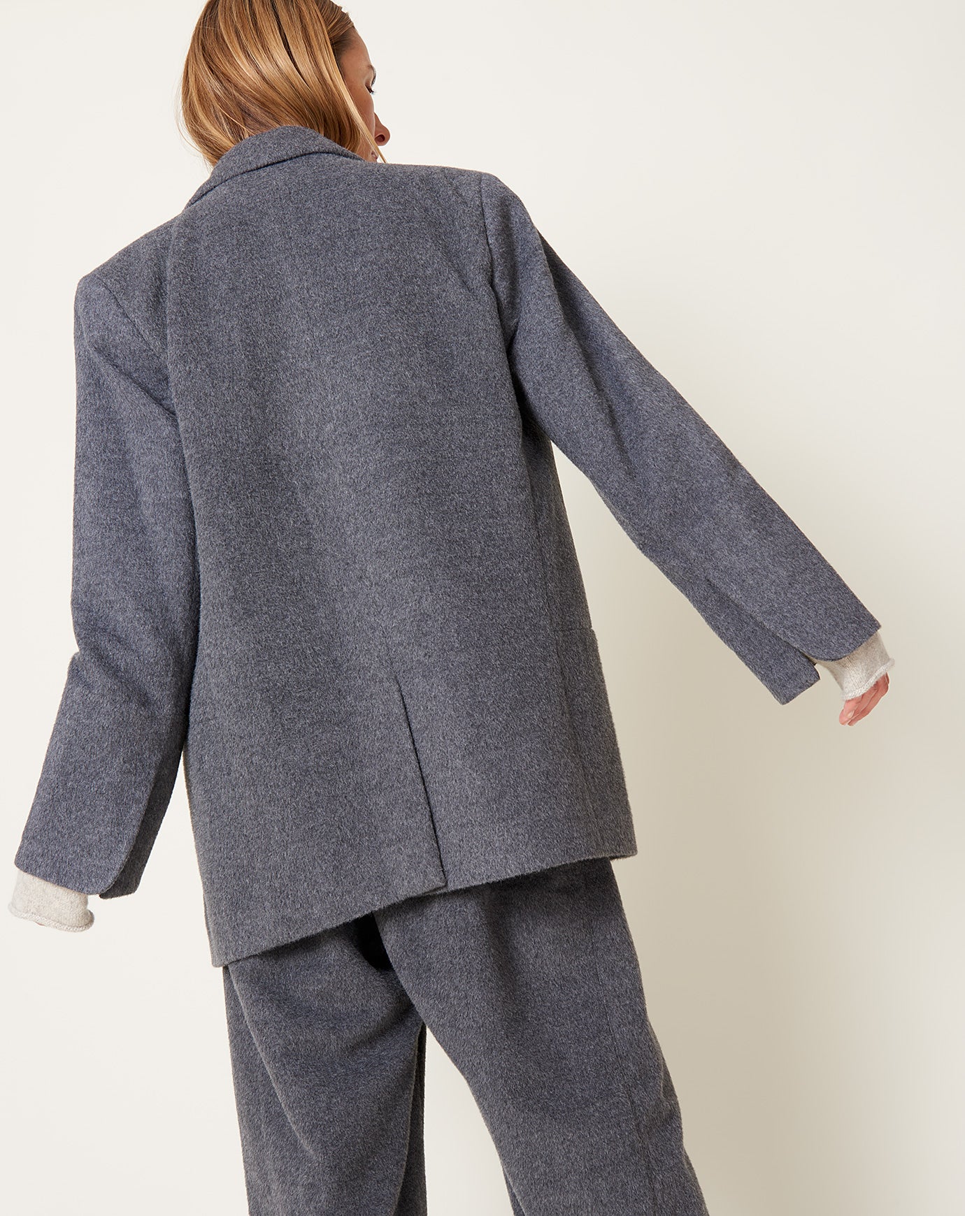 Lauren Manoogian Brushed Blazer in Charcoal