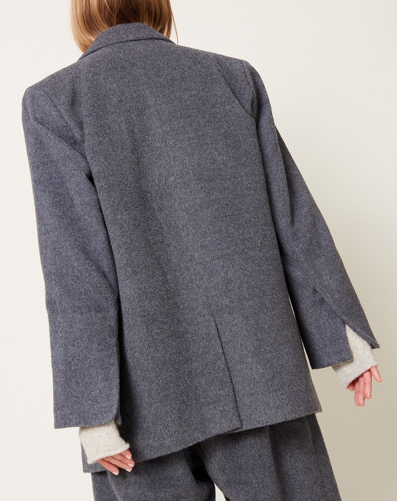 Lauren Manoogian Brushed Blazer in Charcoal