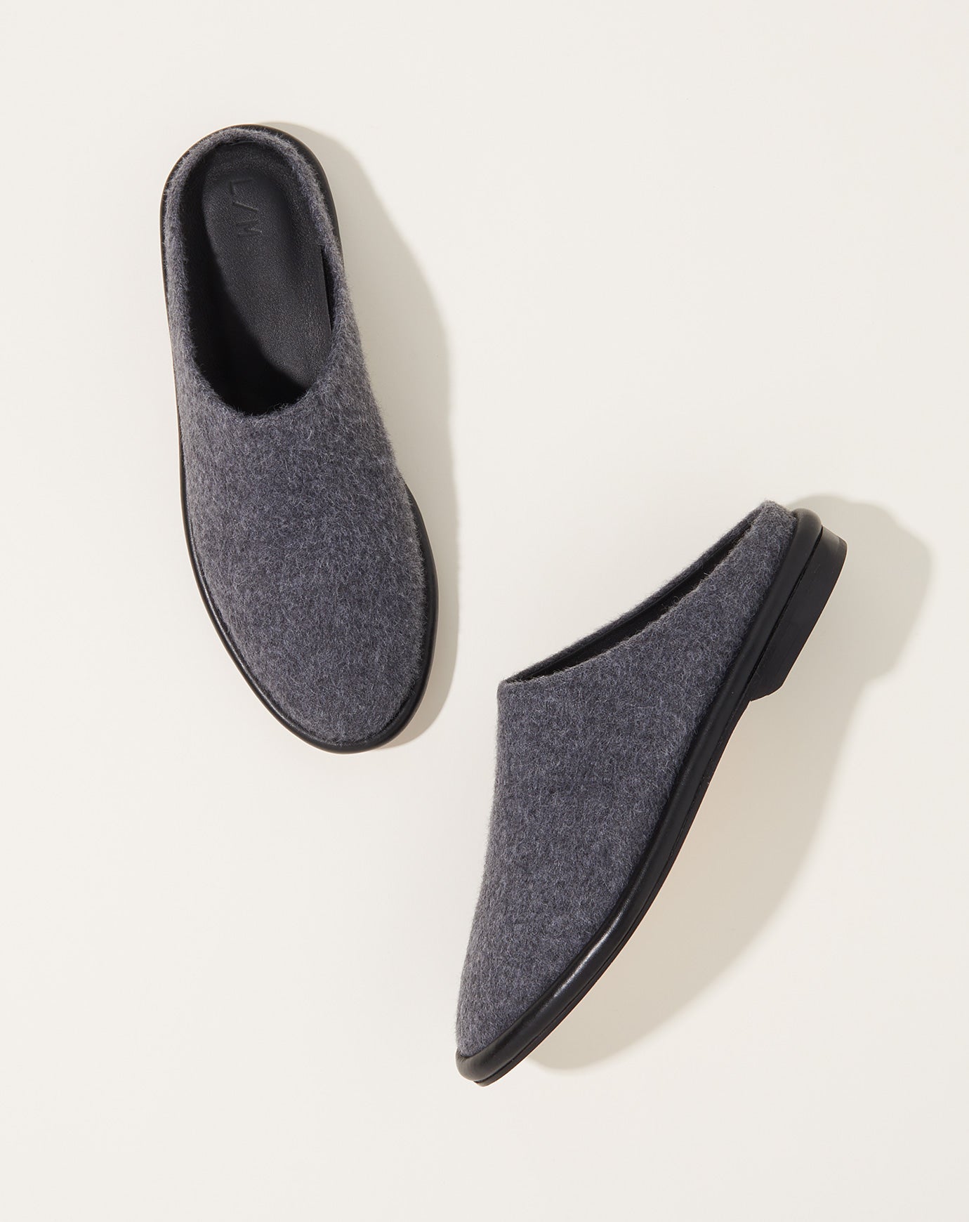 Lauren Manoogian Brushed Mule in Charcoal