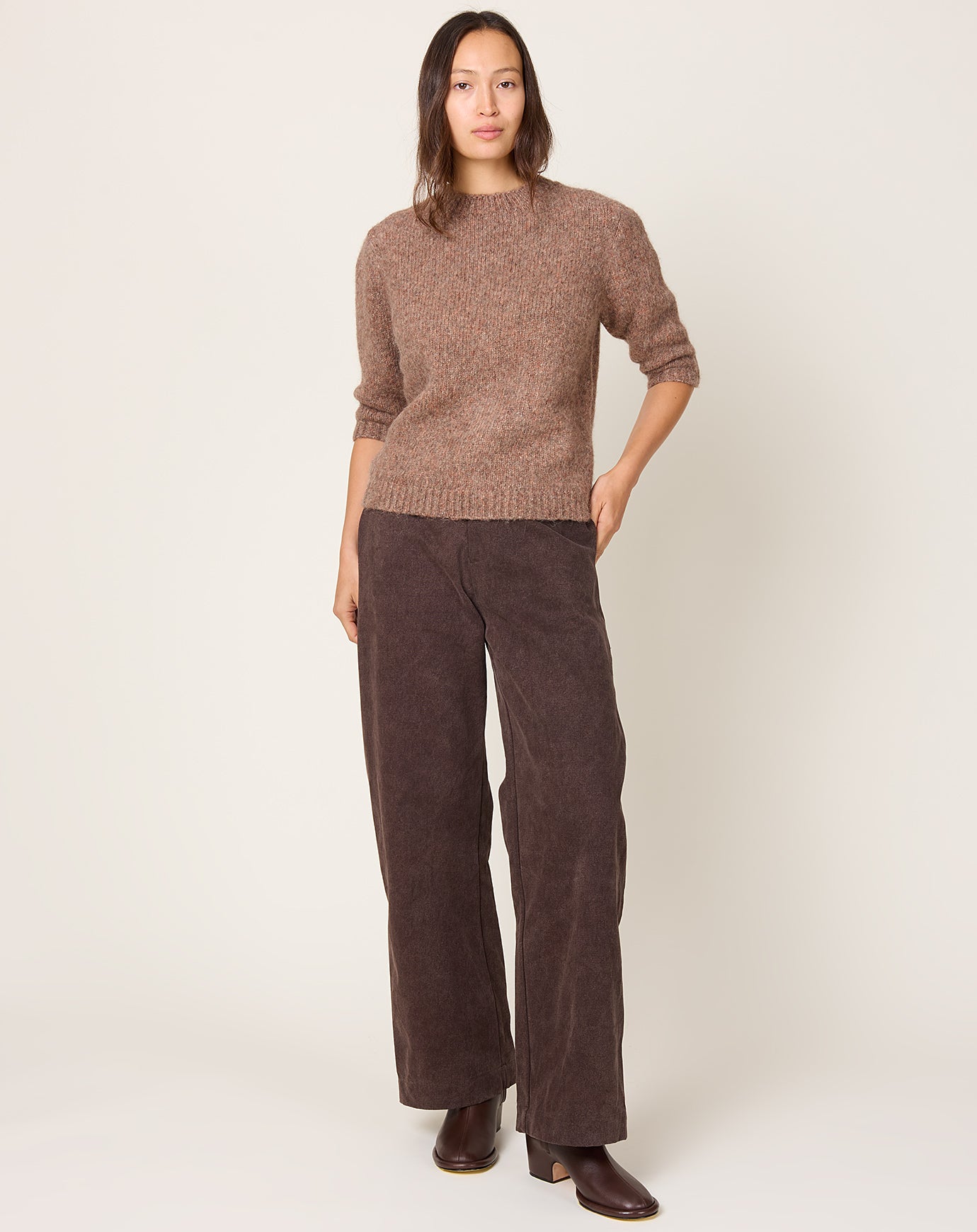Lauren Manoogian Canvas Gallery Pants in Washed Soil