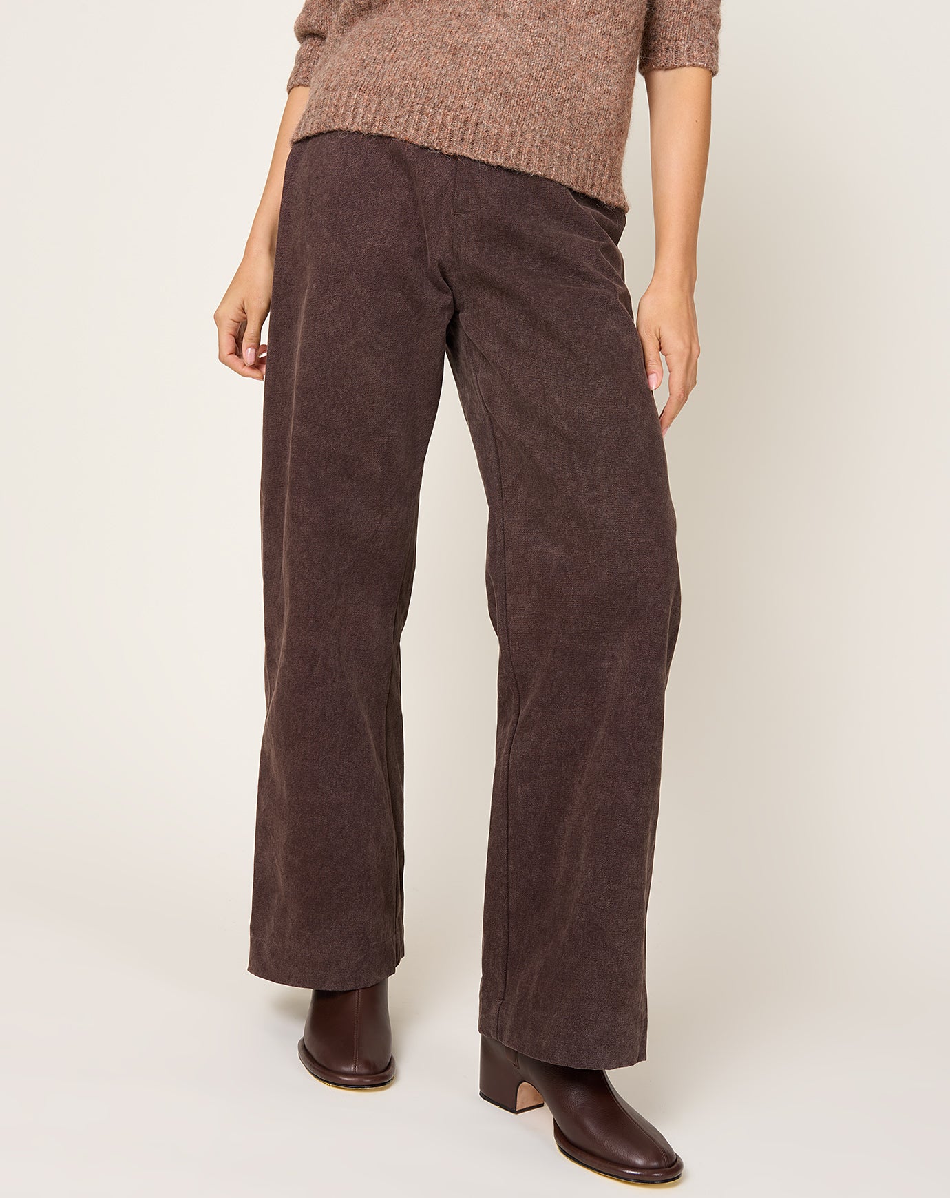 Lauren Manoogian Canvas Gallery Pants in Washed Soil