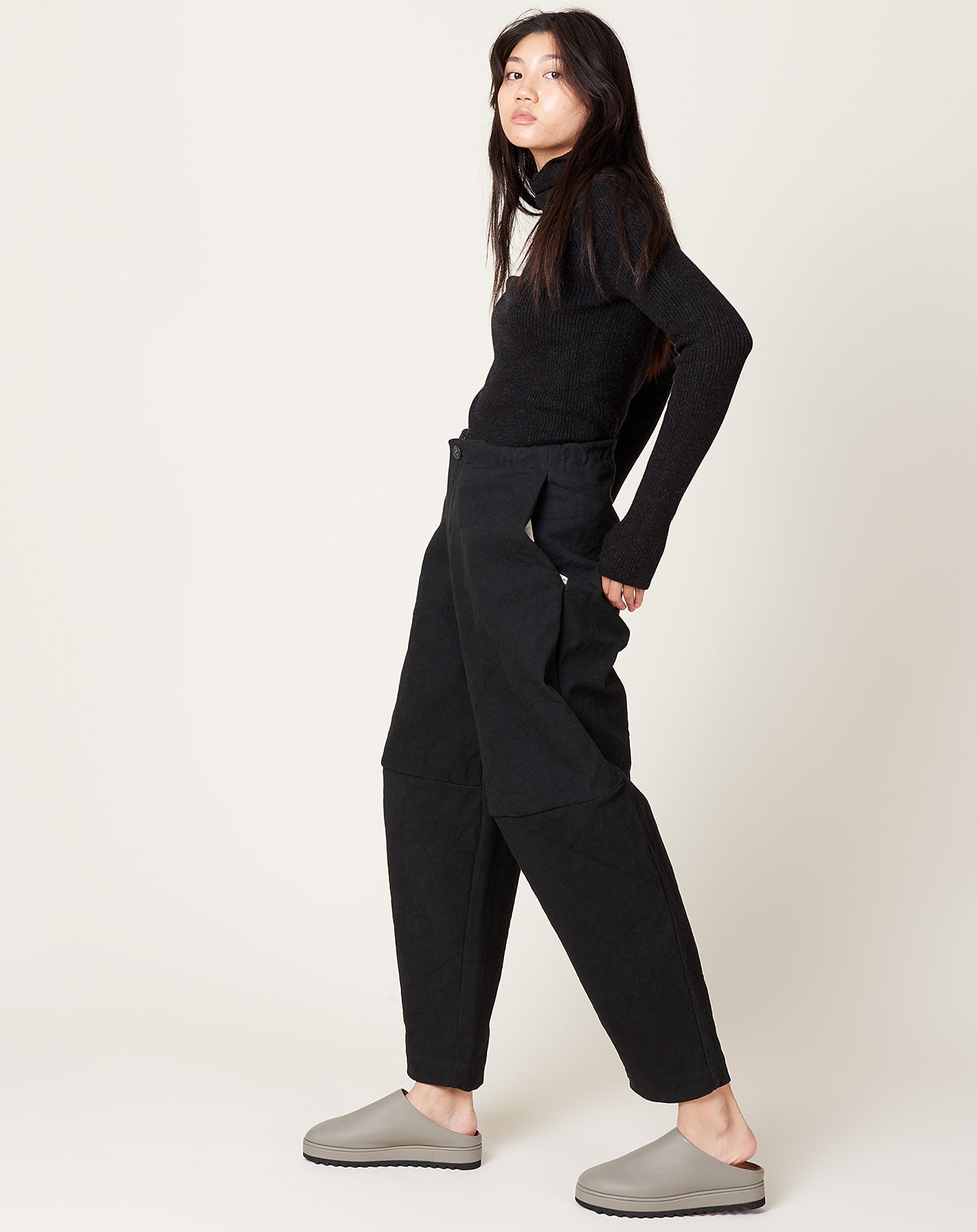 Lauren Manoogian Canvas Pants in Black