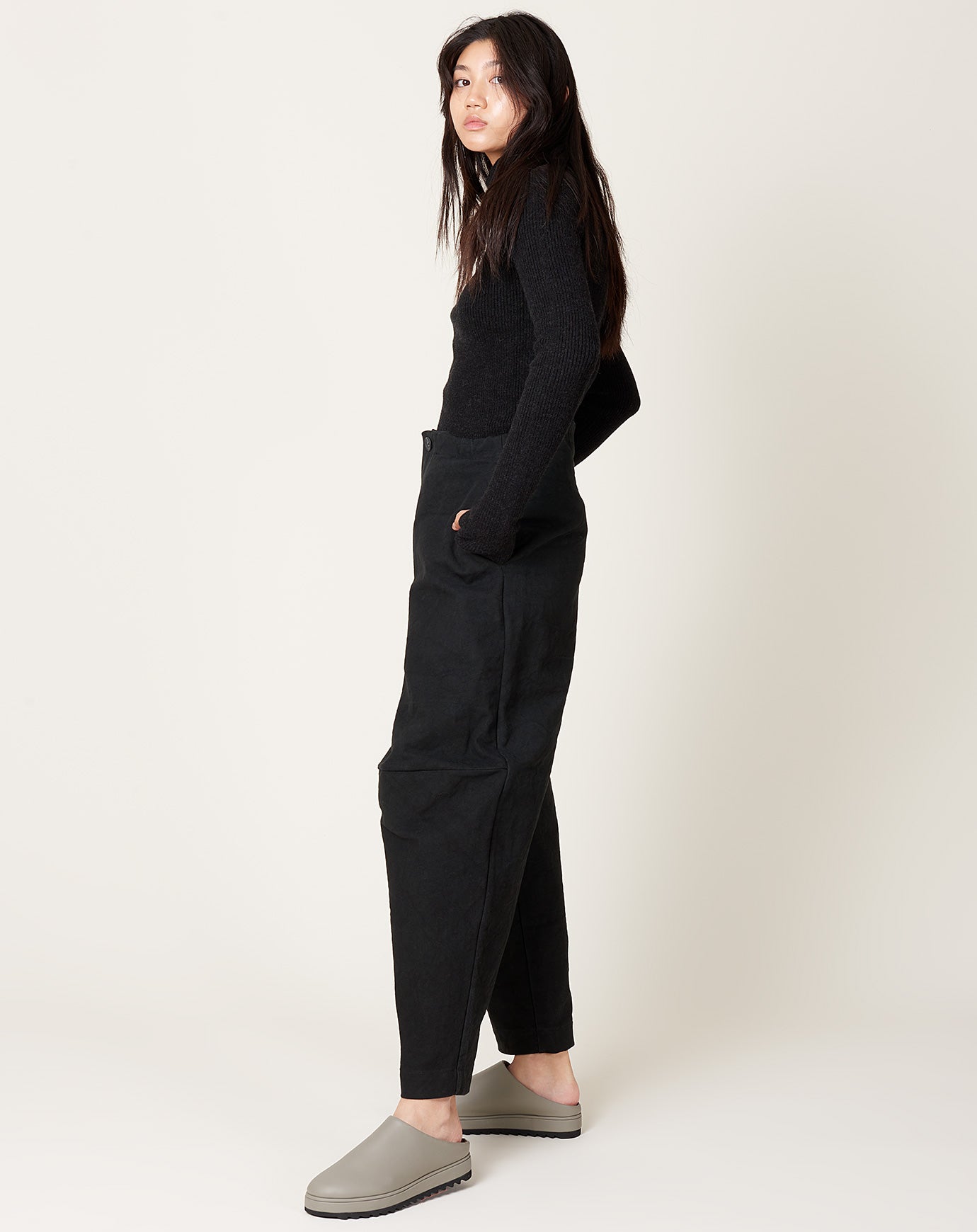 Lauren Manoogian Canvas Pants in Black