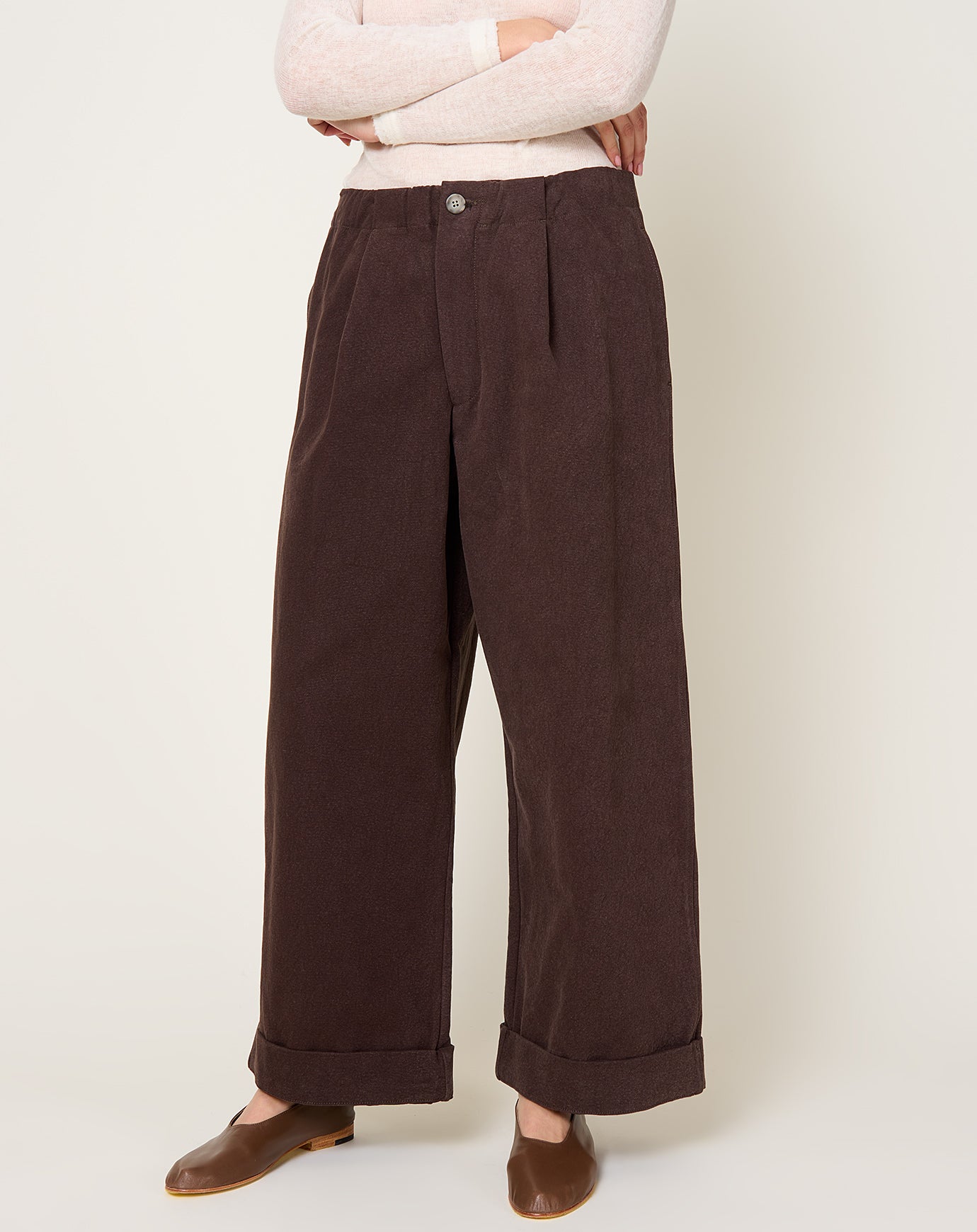 Lauren Manoogian Canvas Pant in Washed Soil
