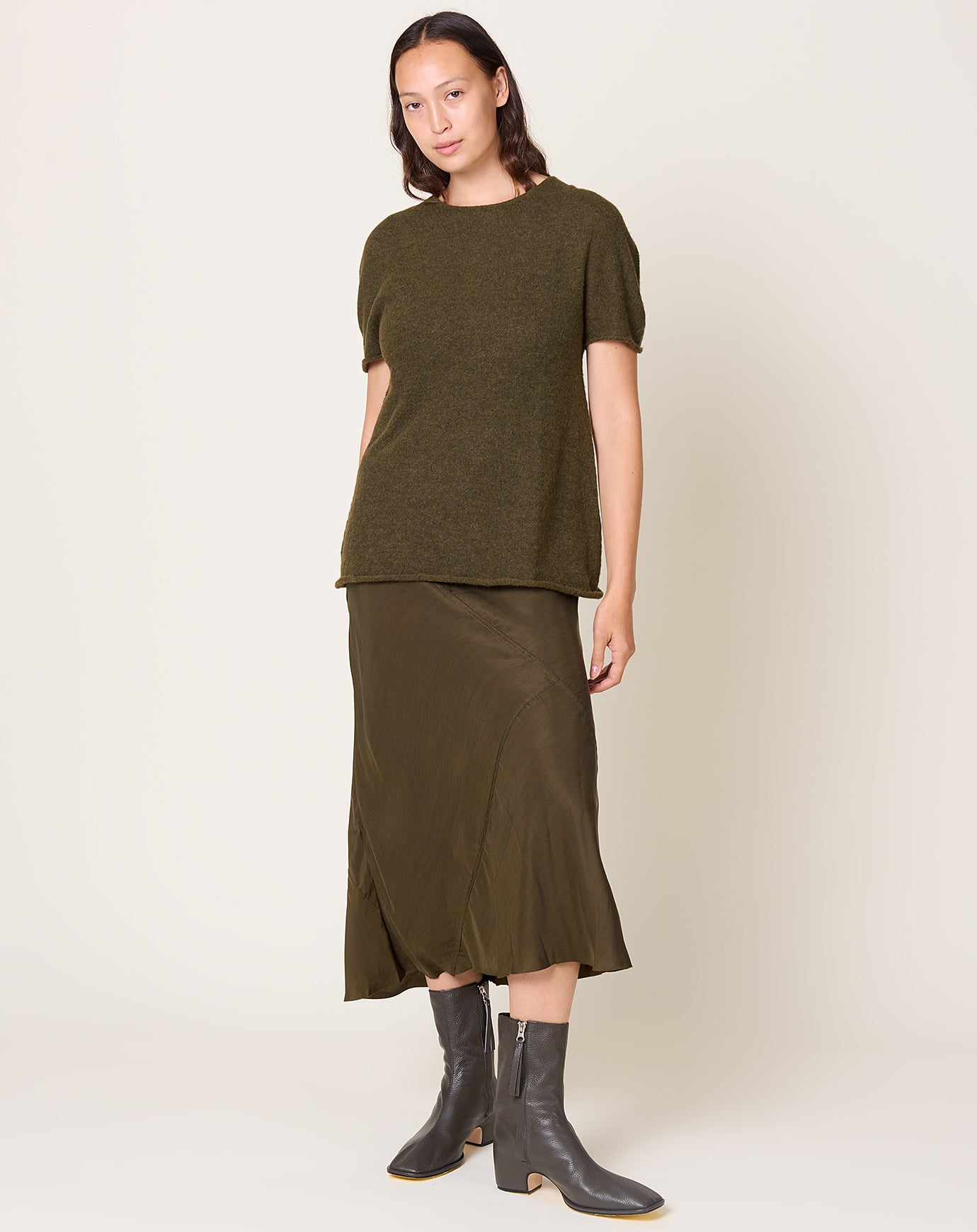 Lauren Manoogian Cape Crewneck in Olive