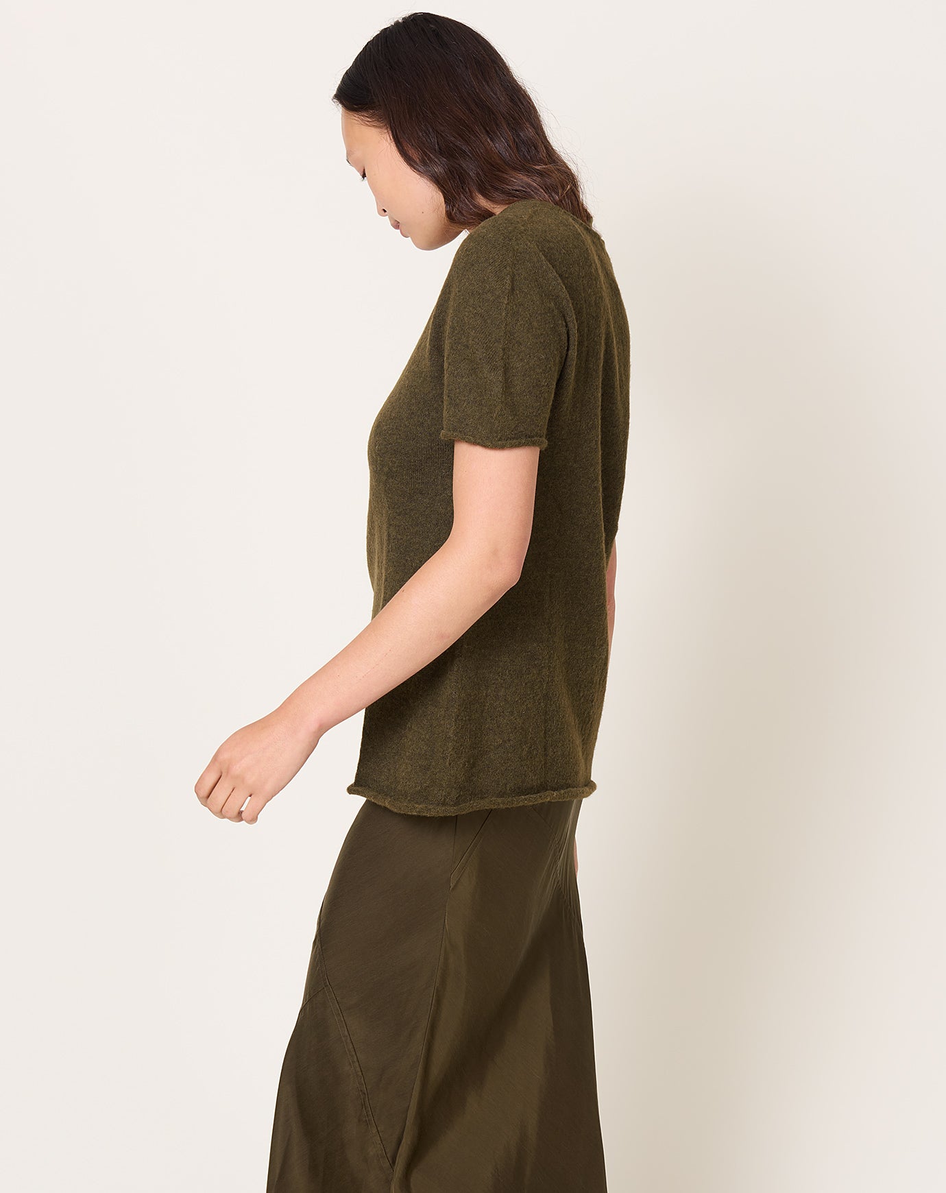 Lauren Manoogian Cape Crewneck in Olive