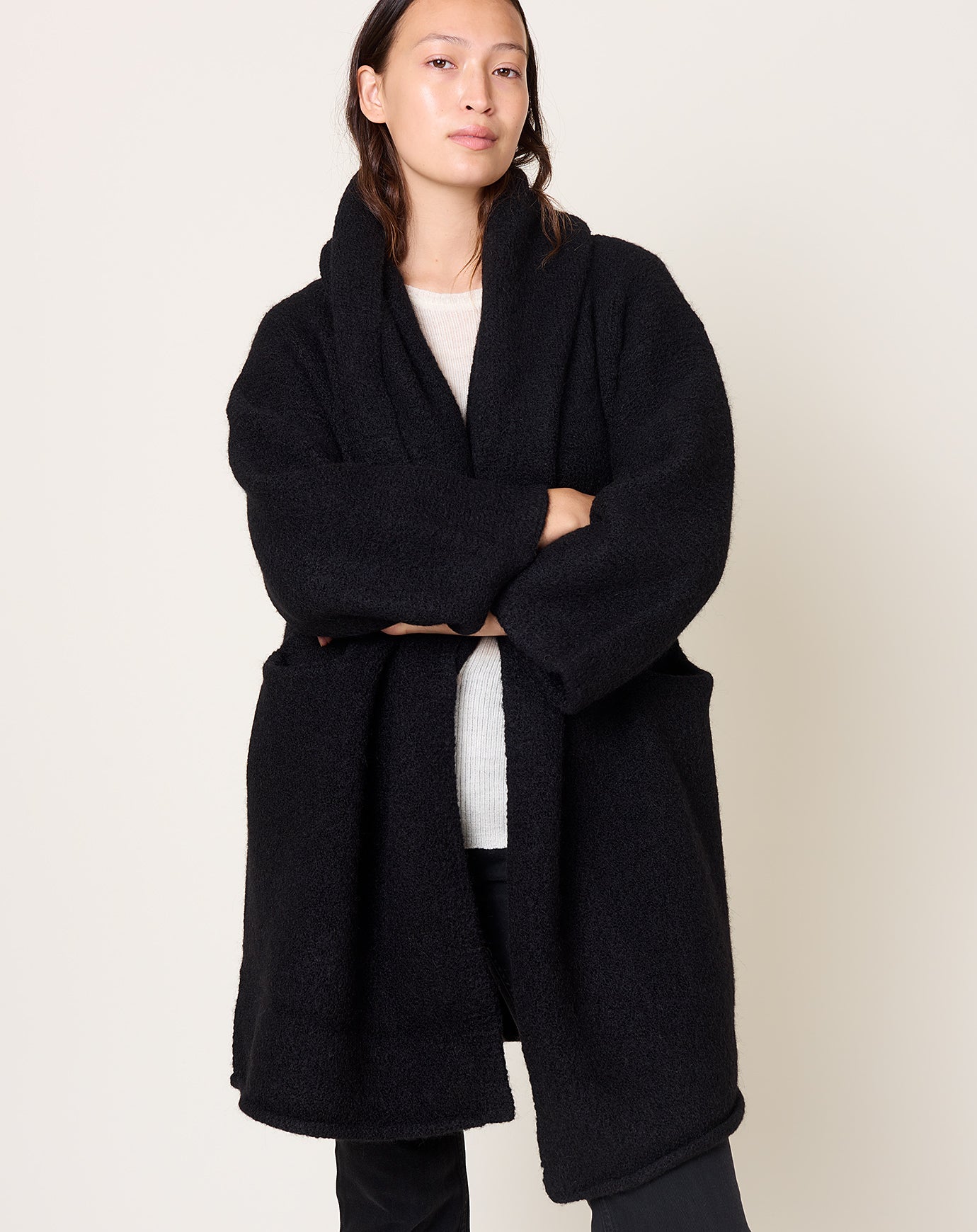 Lauren Manoogian Capote Coat in Black