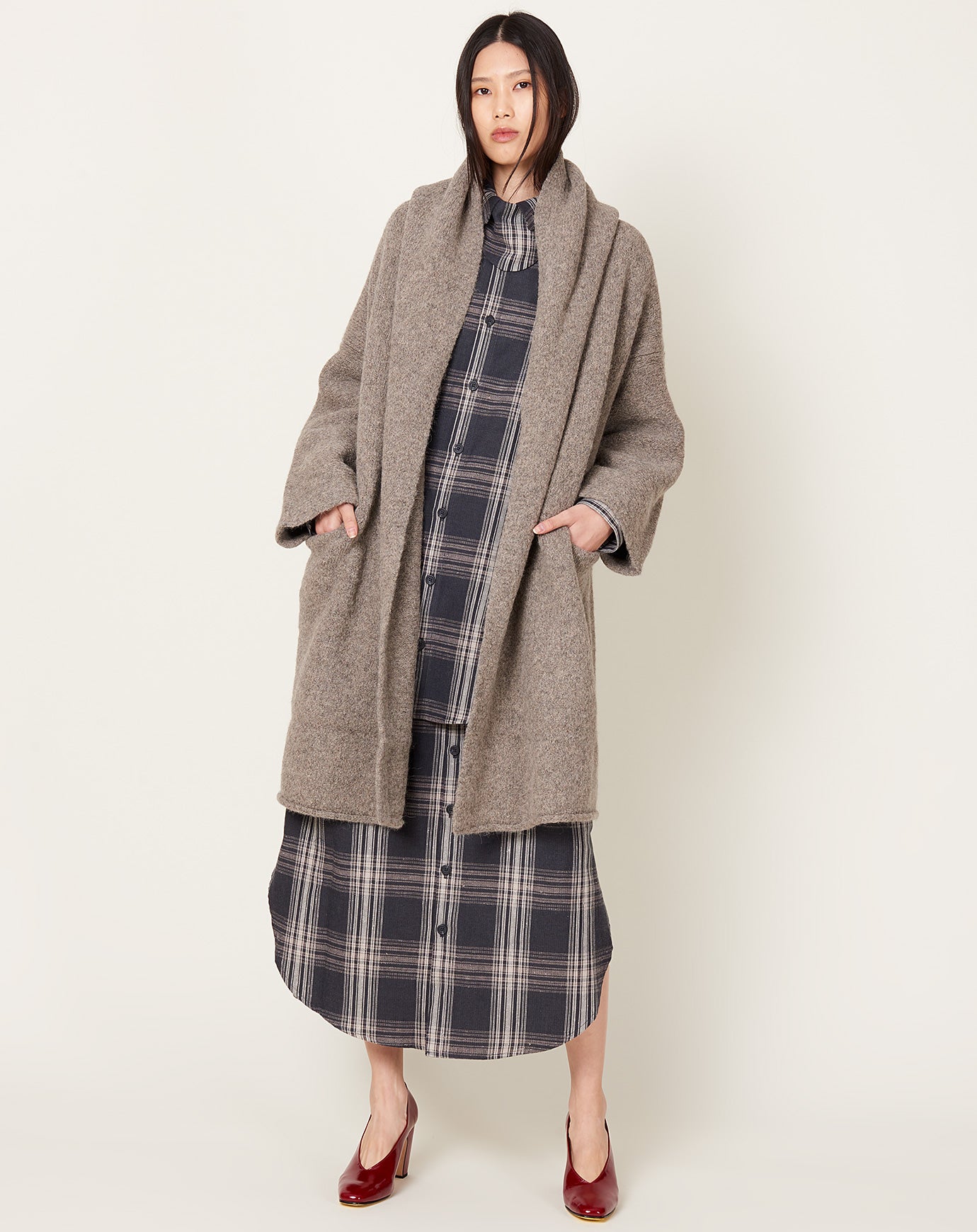 Lauren Manoogian Capote Coat in Rock