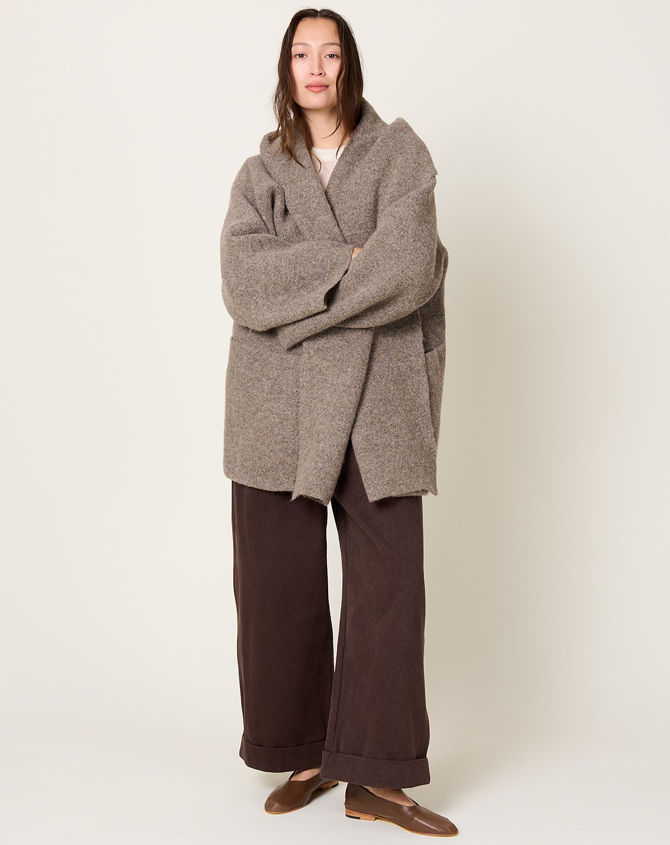 Lauren Manoogian Double Face Coat in Walnut