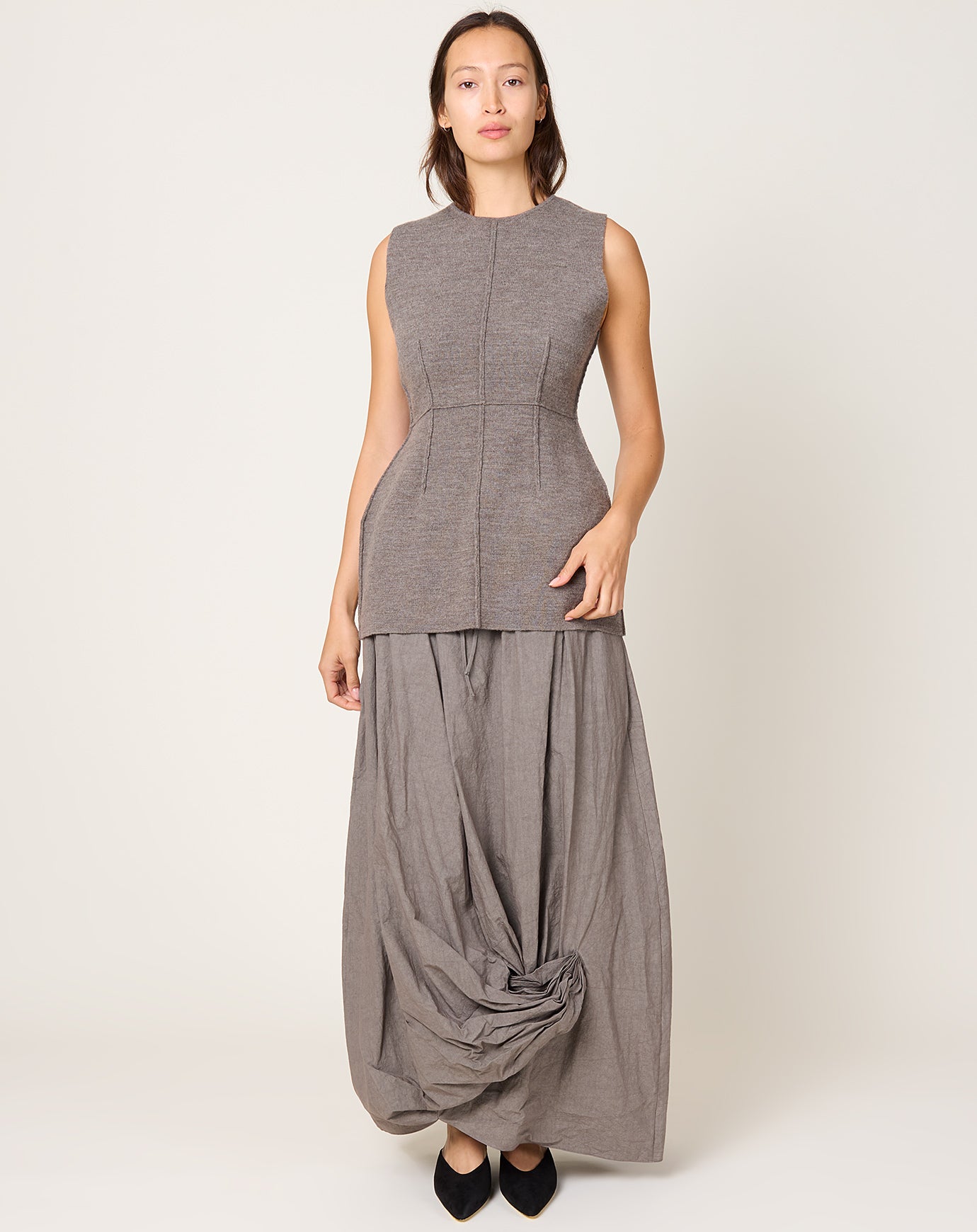 Lauren Manoogian Double Knit Bodice in Cinder