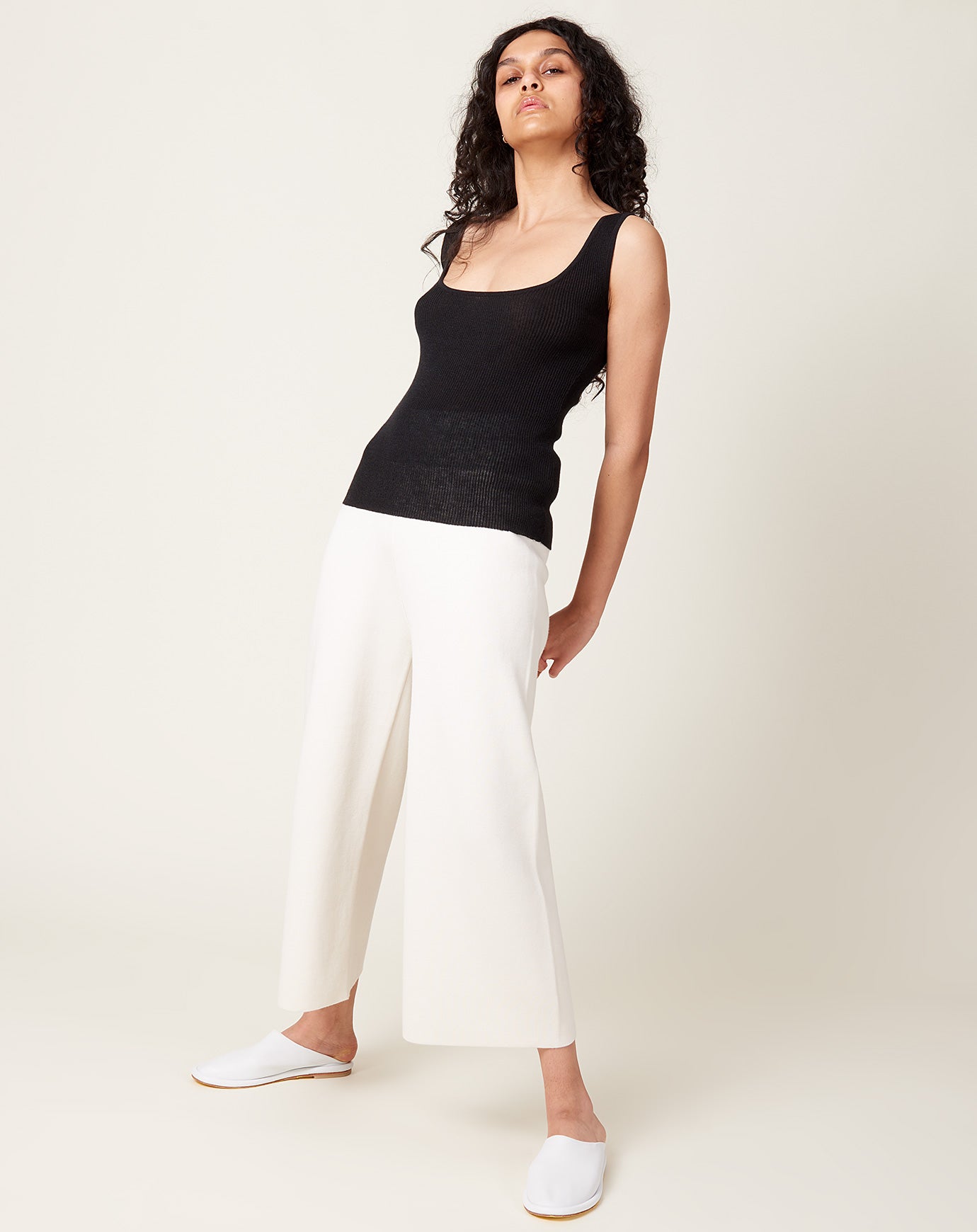 Lauren Manoogian Double Knit Pants Bone