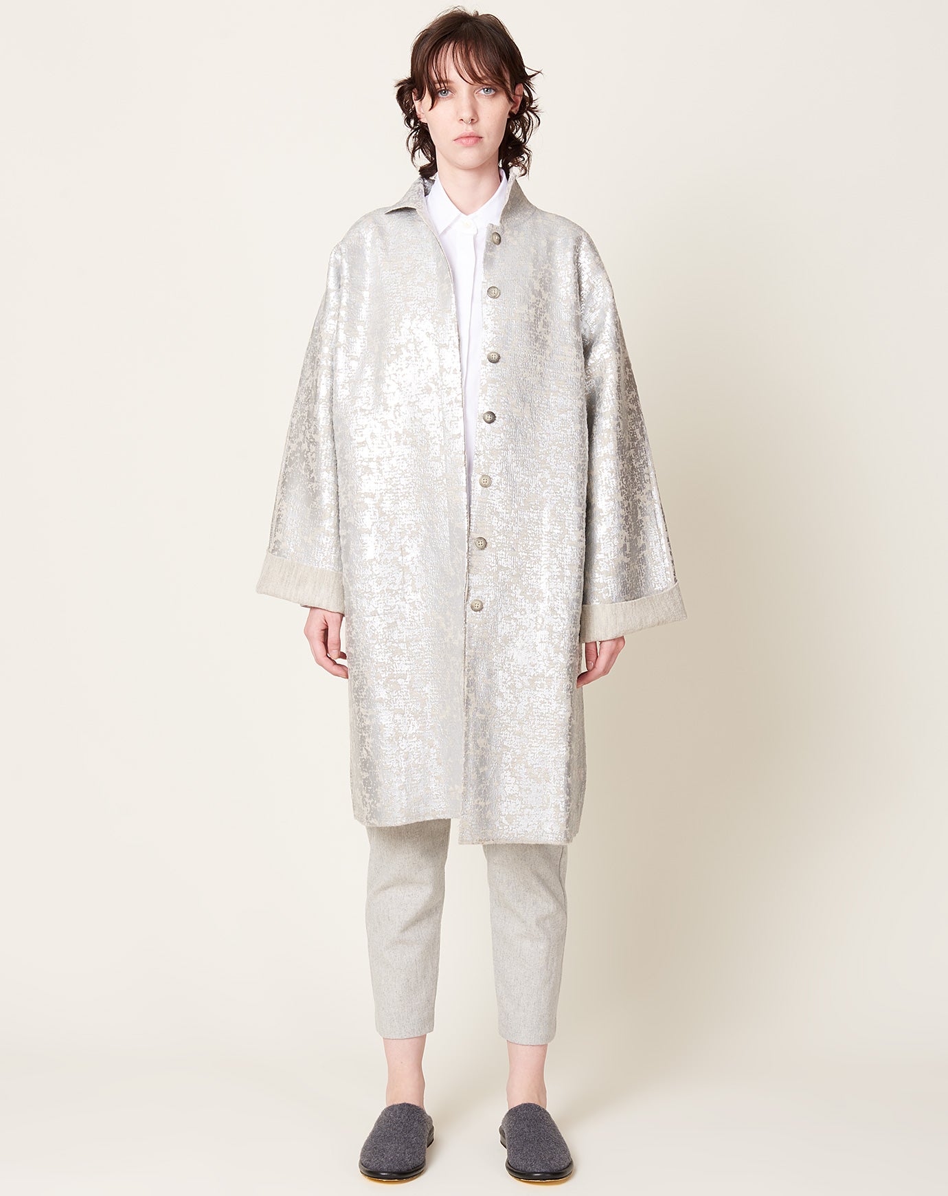 Lauren Manoogian Foil Car Coat