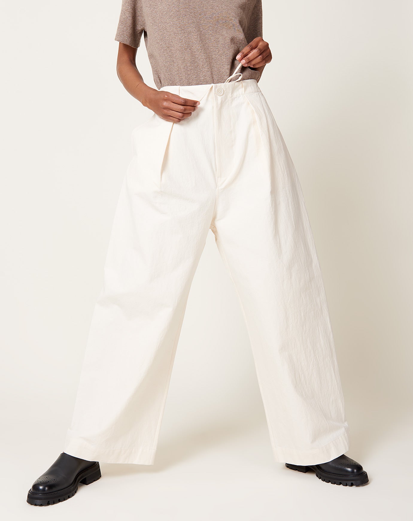 Lauren Manoogian Frame Trouser in Natural