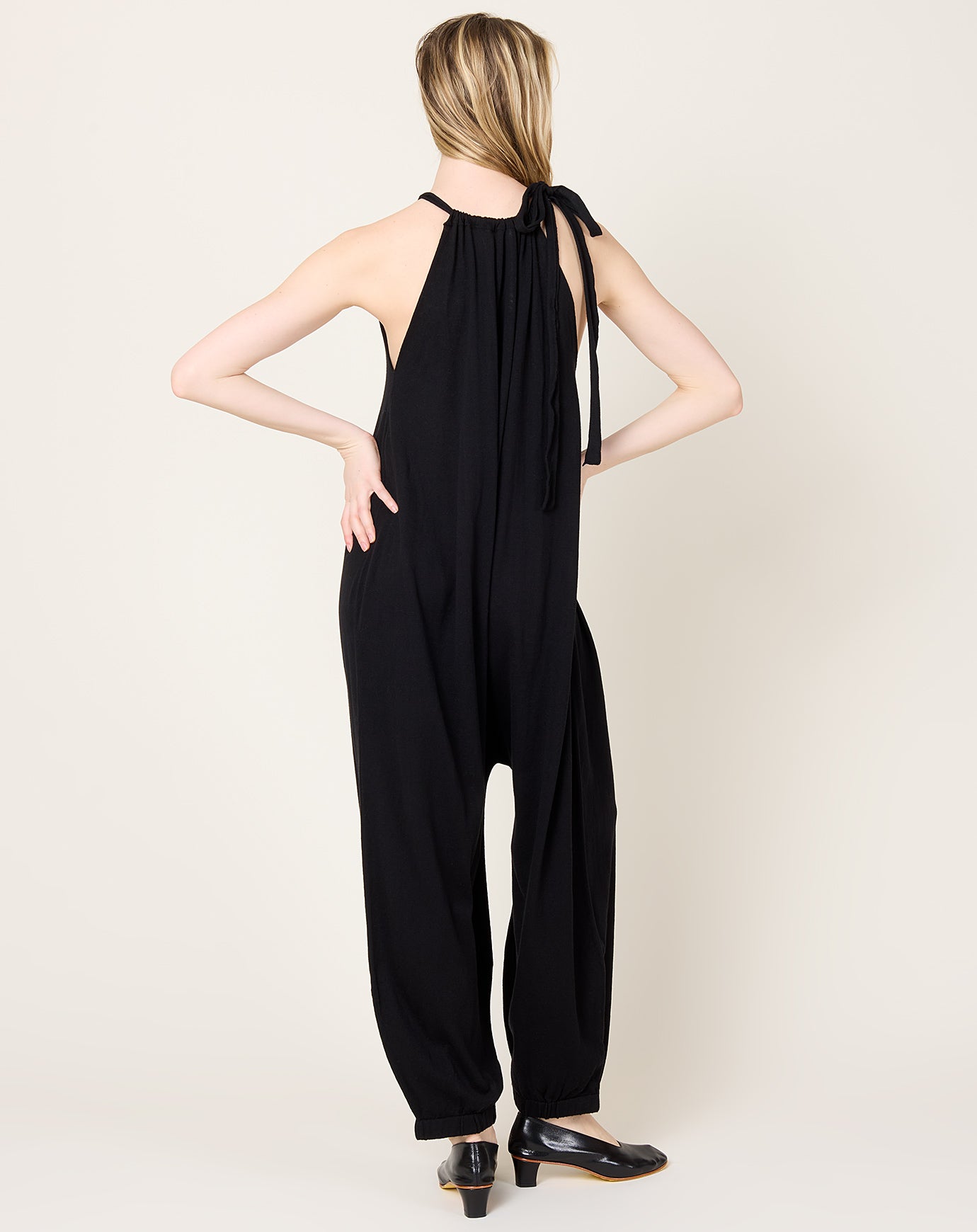 Lauren Manoogian Gather Jumpsuit in Black