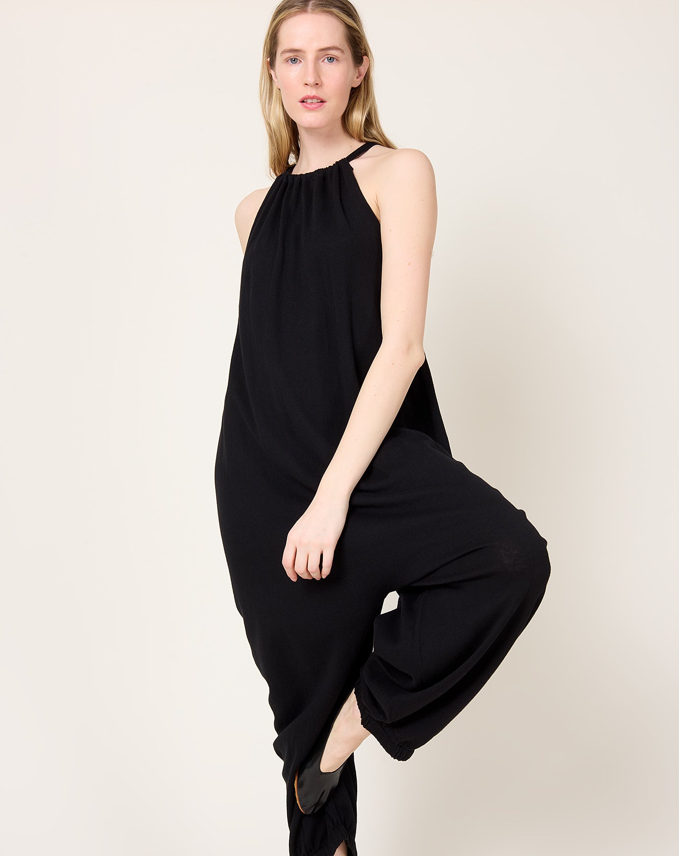 Lauren Manoogian Gather Jumpsuit in Black