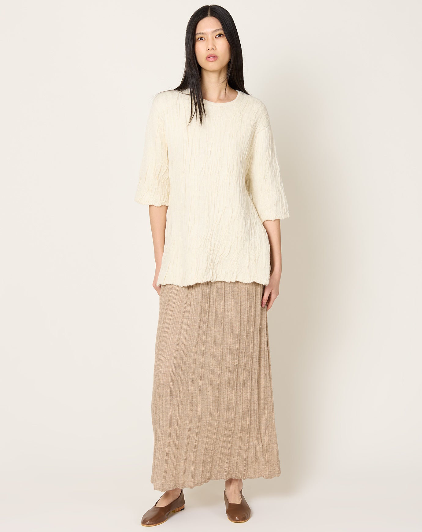 Lauren Manoogian Gauze Pullover in Raw White
