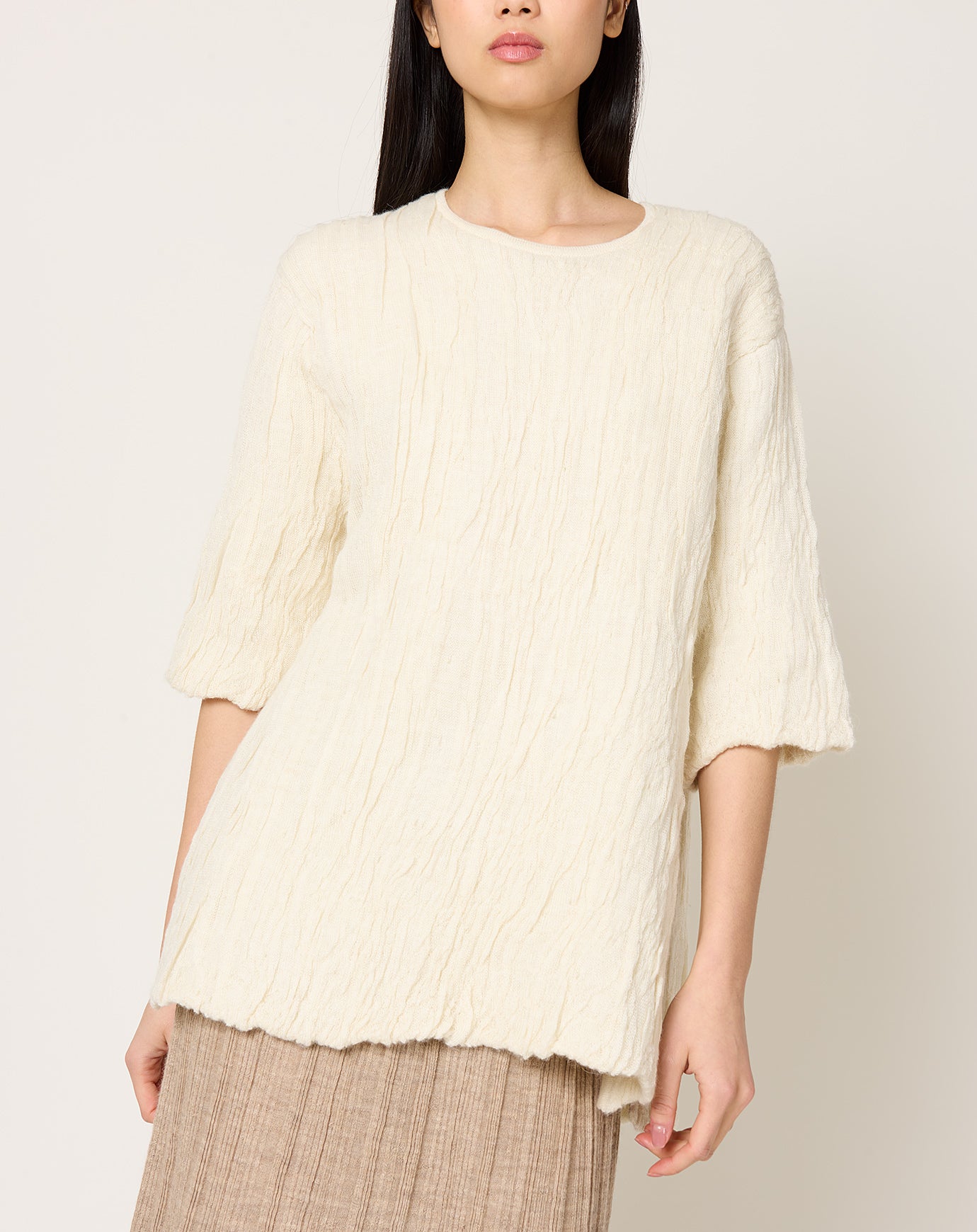 Lauren Manoogian Gauze Pullover in Raw White