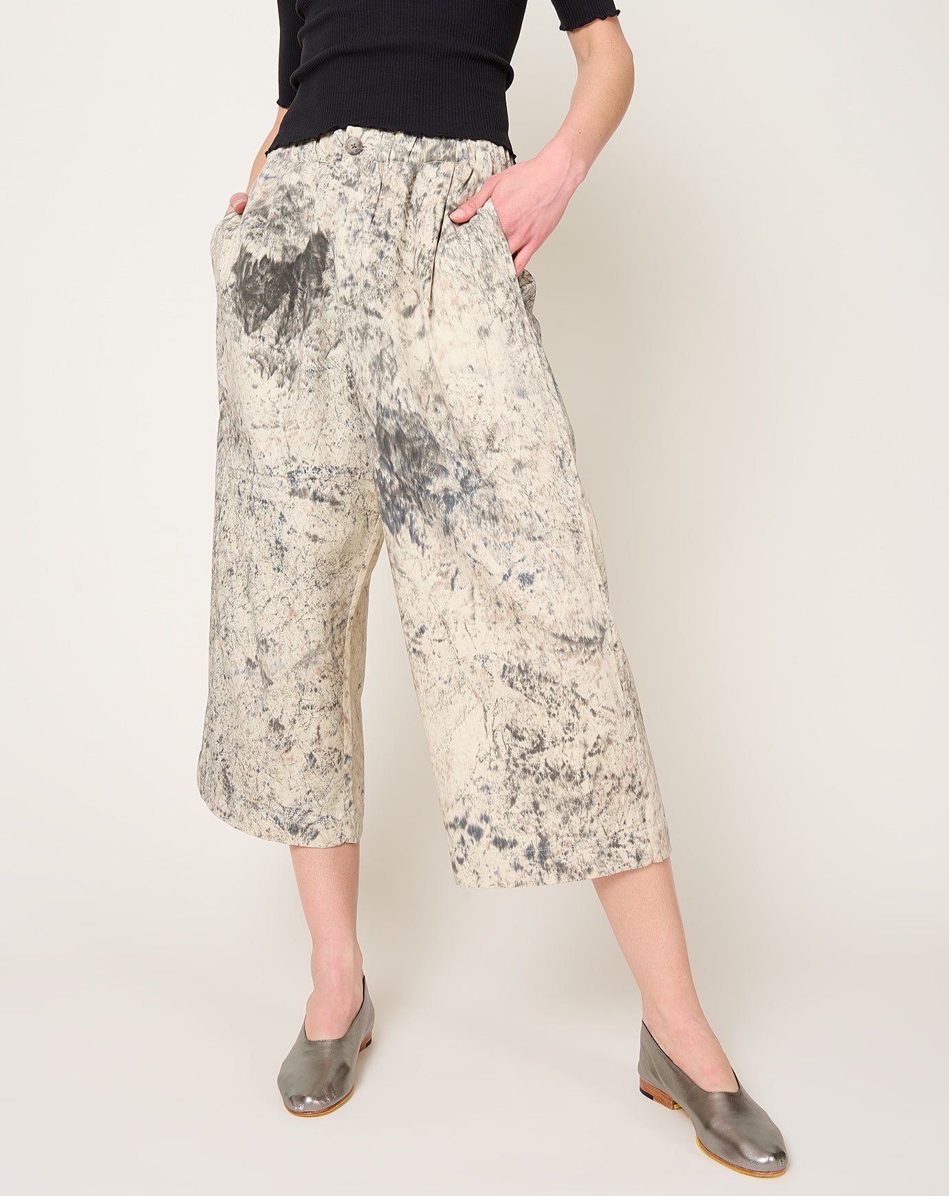 Lauren Manoogian Hand Paint Pants in Natural