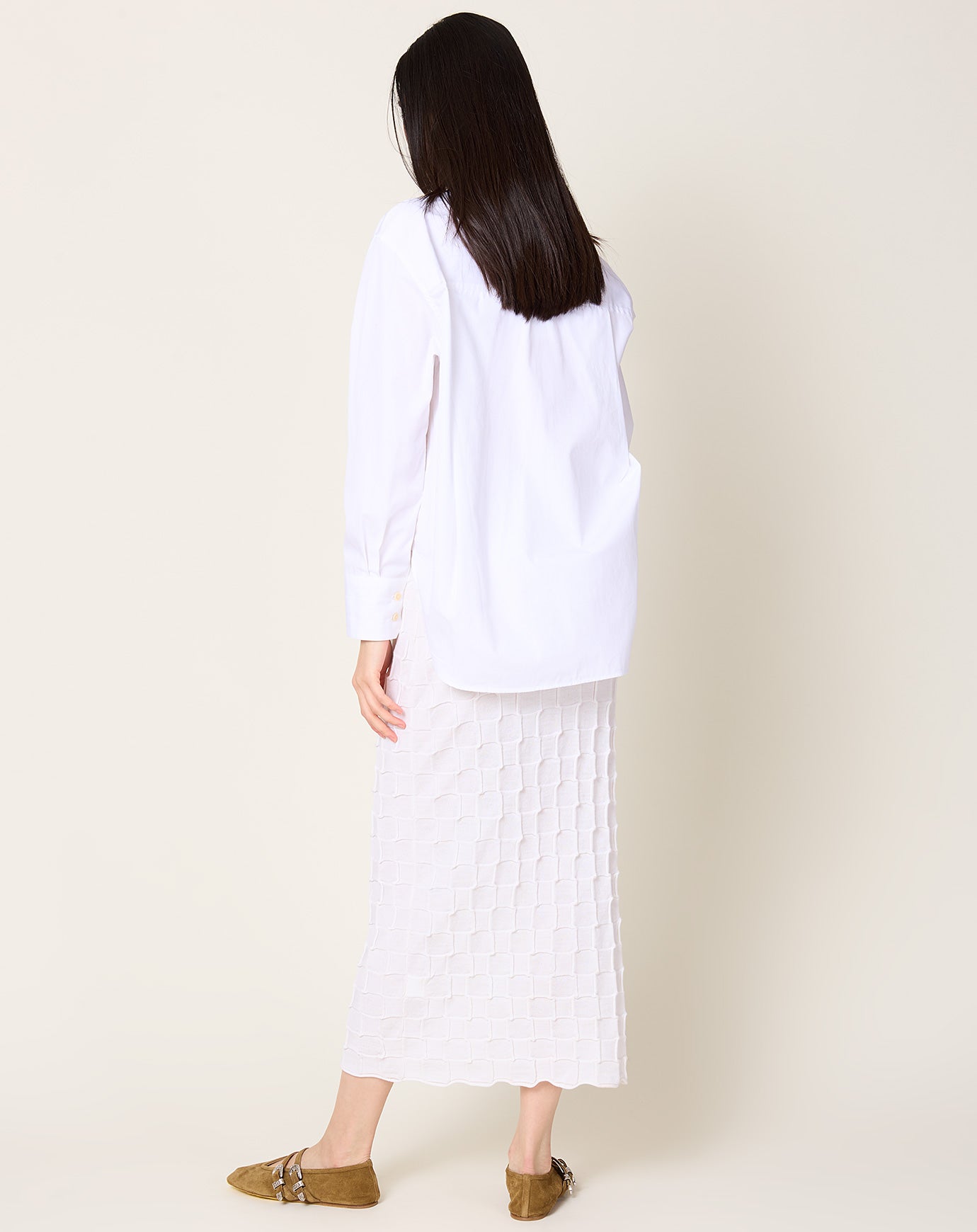 Lauren Manoogian Inlay Skirt in White