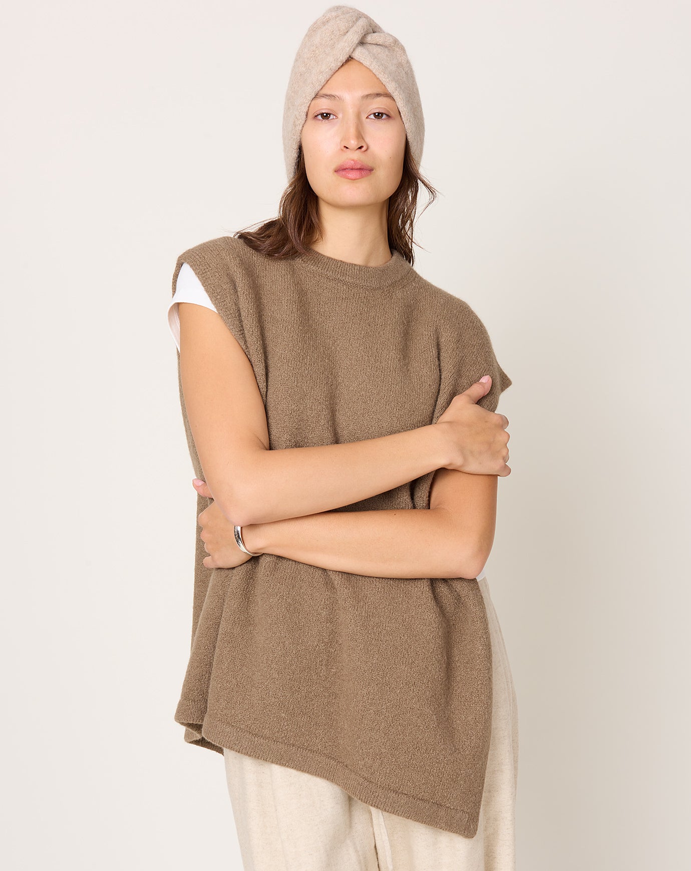 Lauren Manoogian Knot Turban in Husk