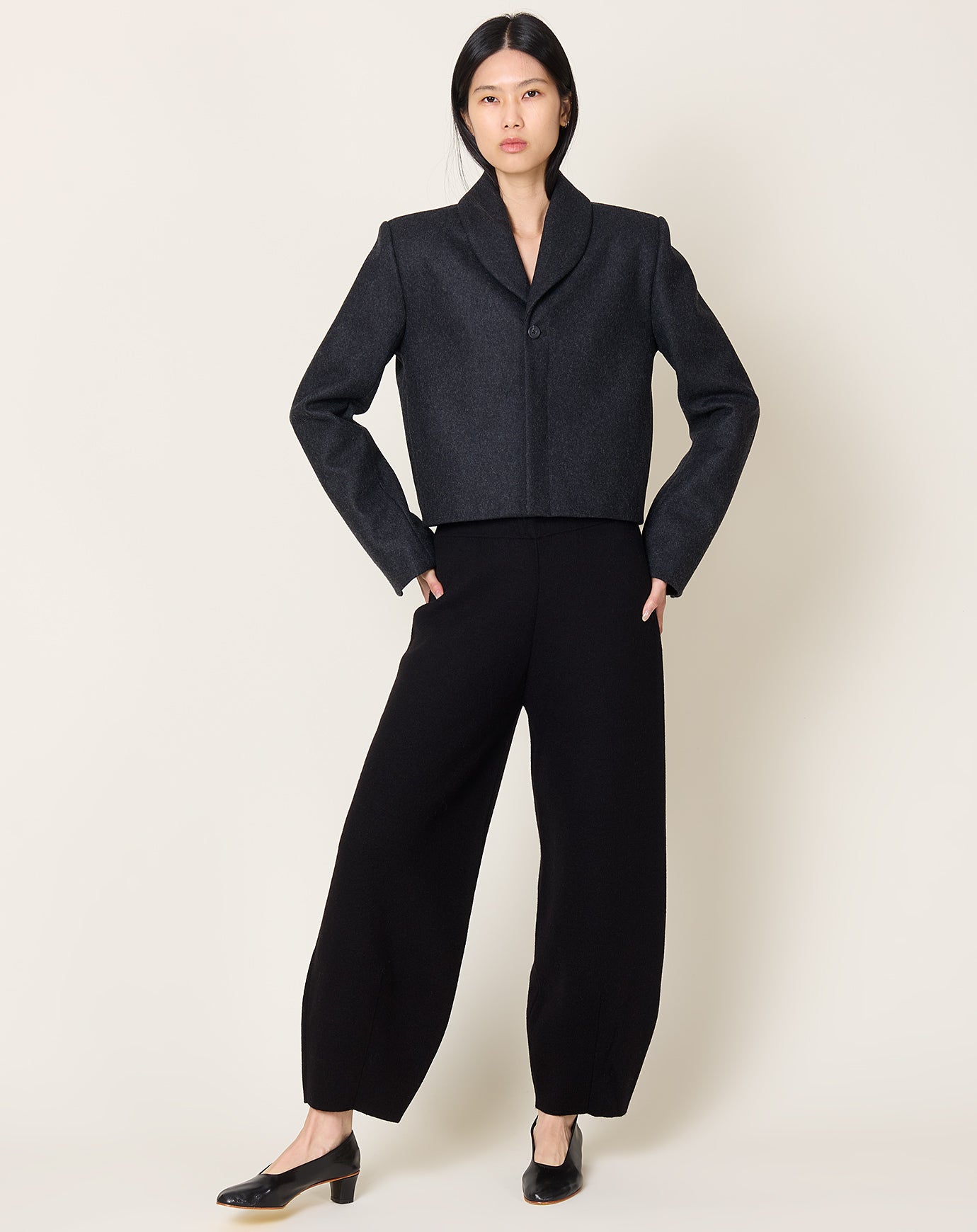 Lauren Manoogian Land Blazer in Charcoal