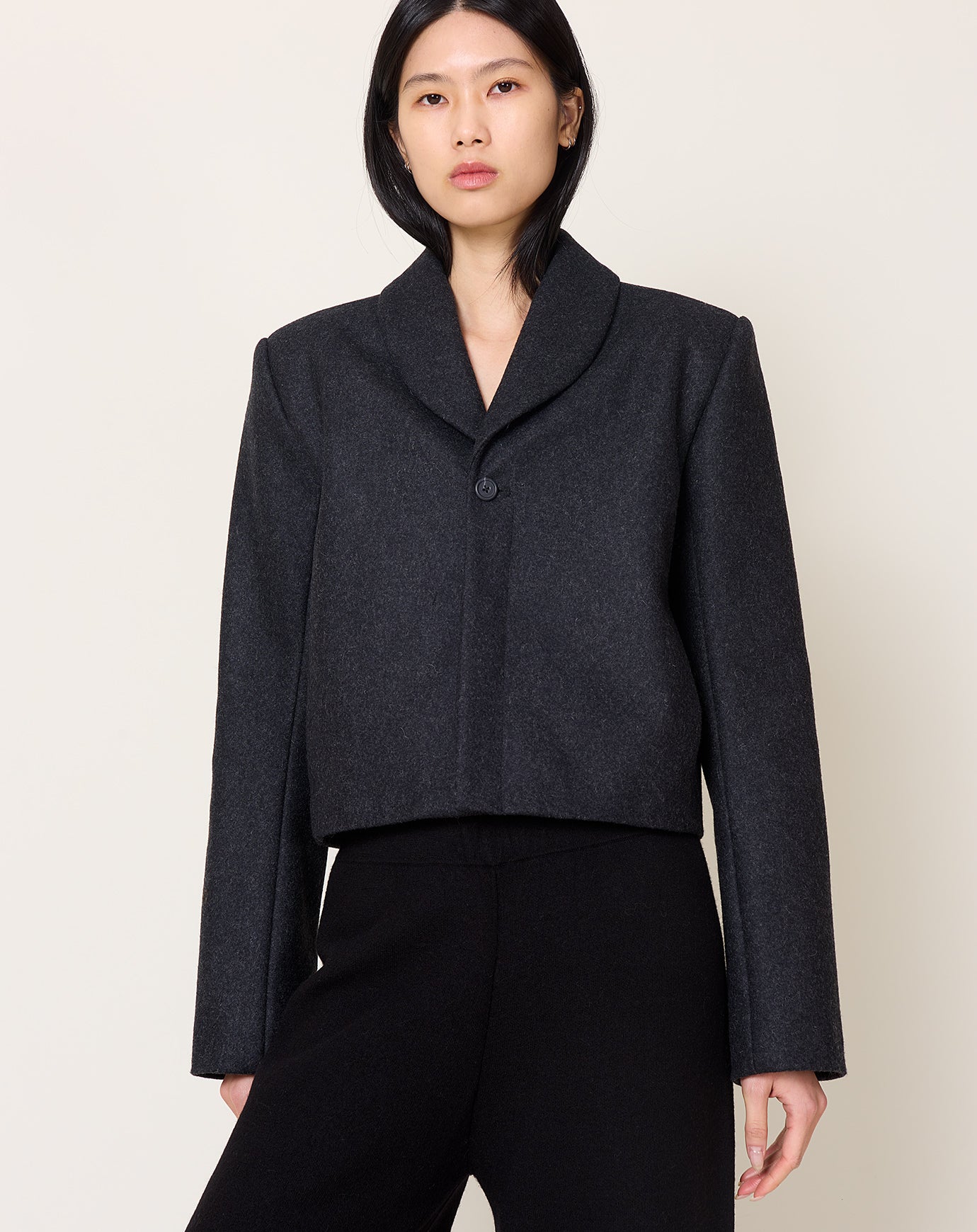 Lauren Manoogian Land Blazer in Charcoal