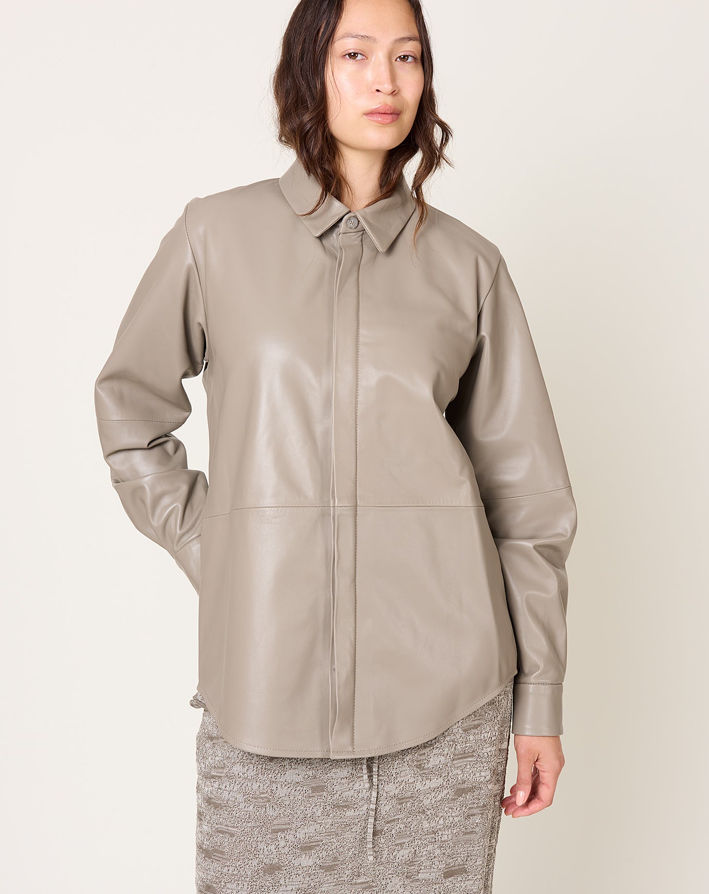 Lauren Manoogian Napa Shirt in Stone