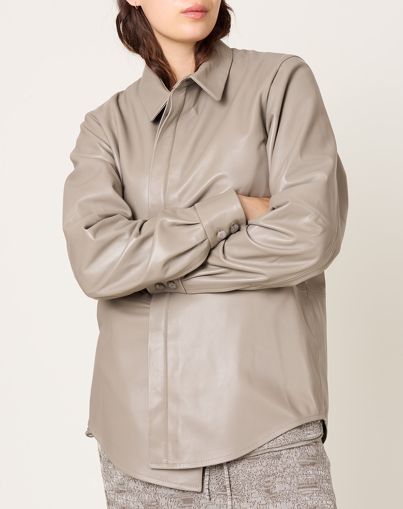 Lauren Manoogian Napa Shirt in Stone