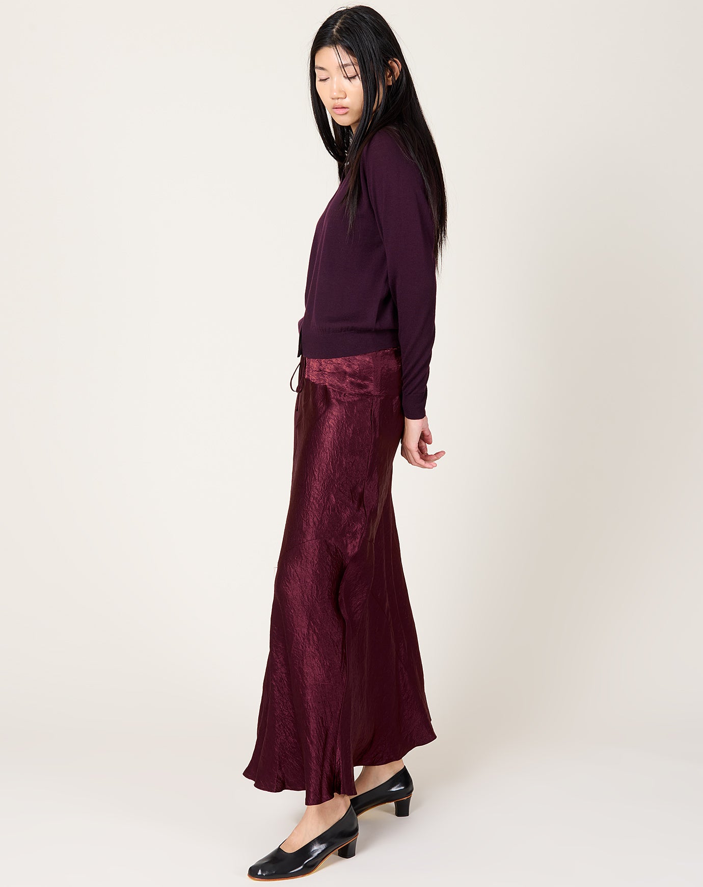 Lauren Manoogian New Luster Skirt in Merlot
