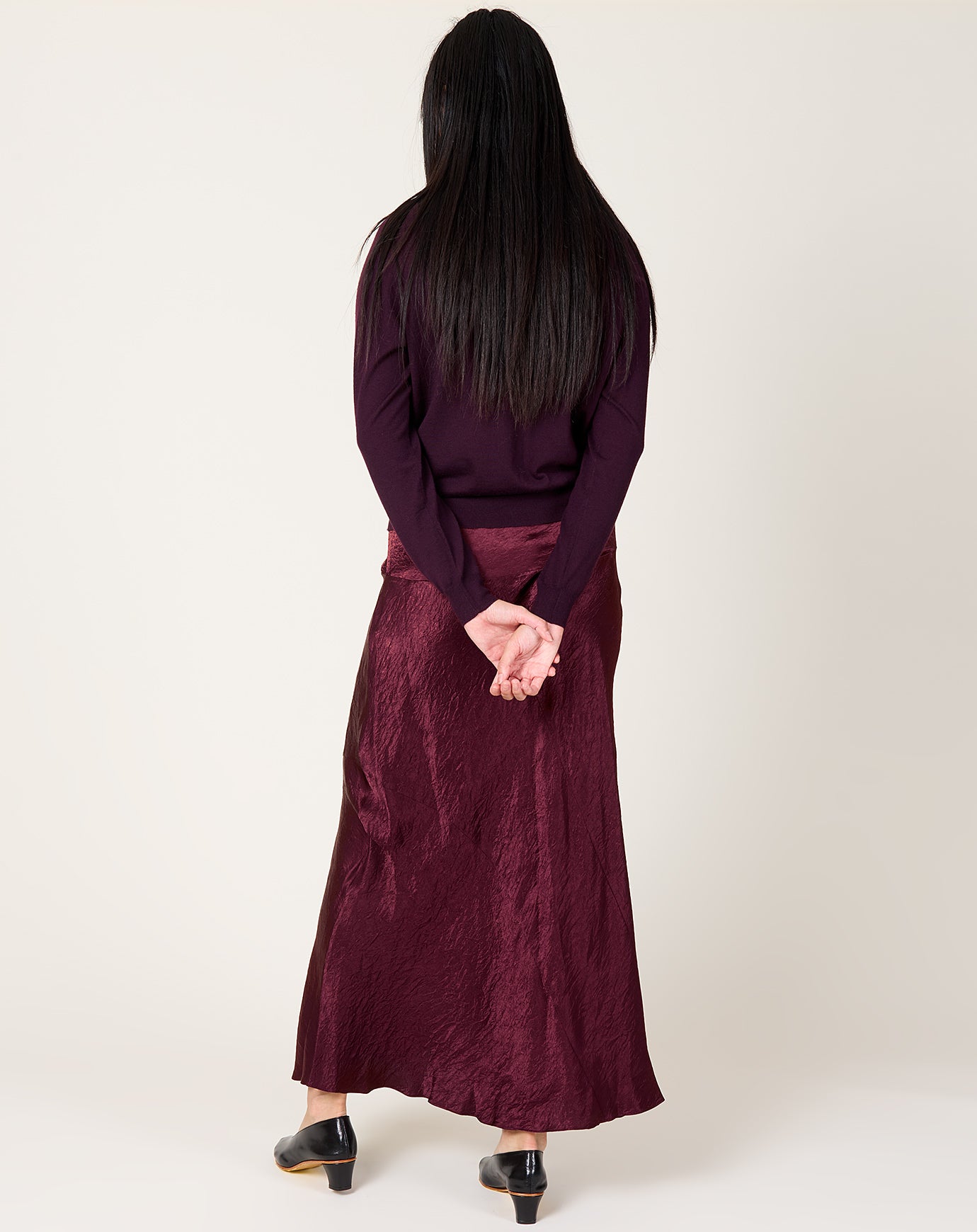 Lauren Manoogian New Luster Skirt in Merlot