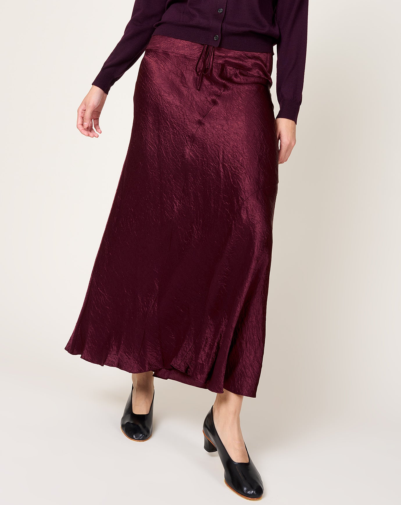 Lauren Manoogian New Luster Skirt in Merlot