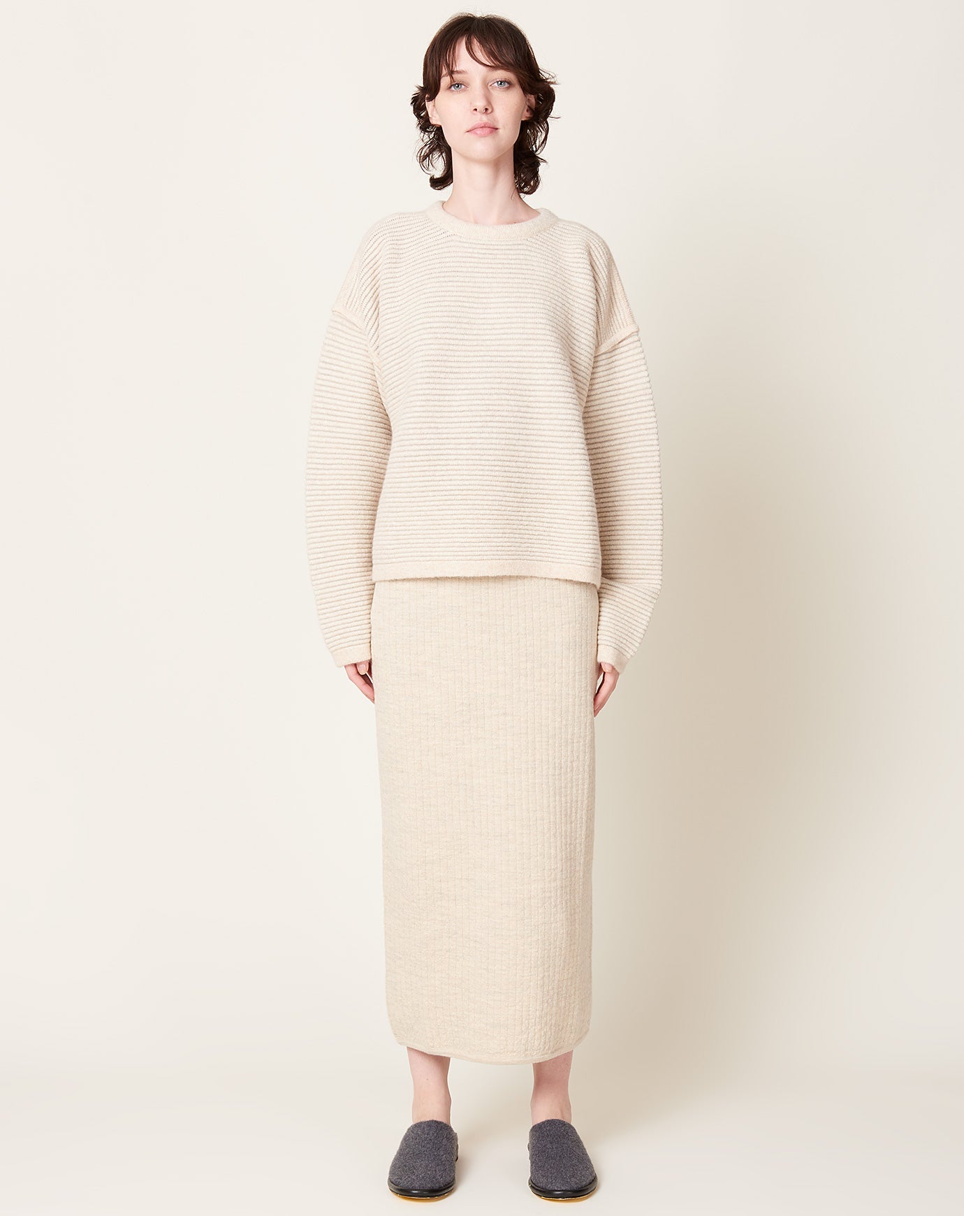 Lauren Manoogian Ottoman Crewneck in Alabaster & Carrara