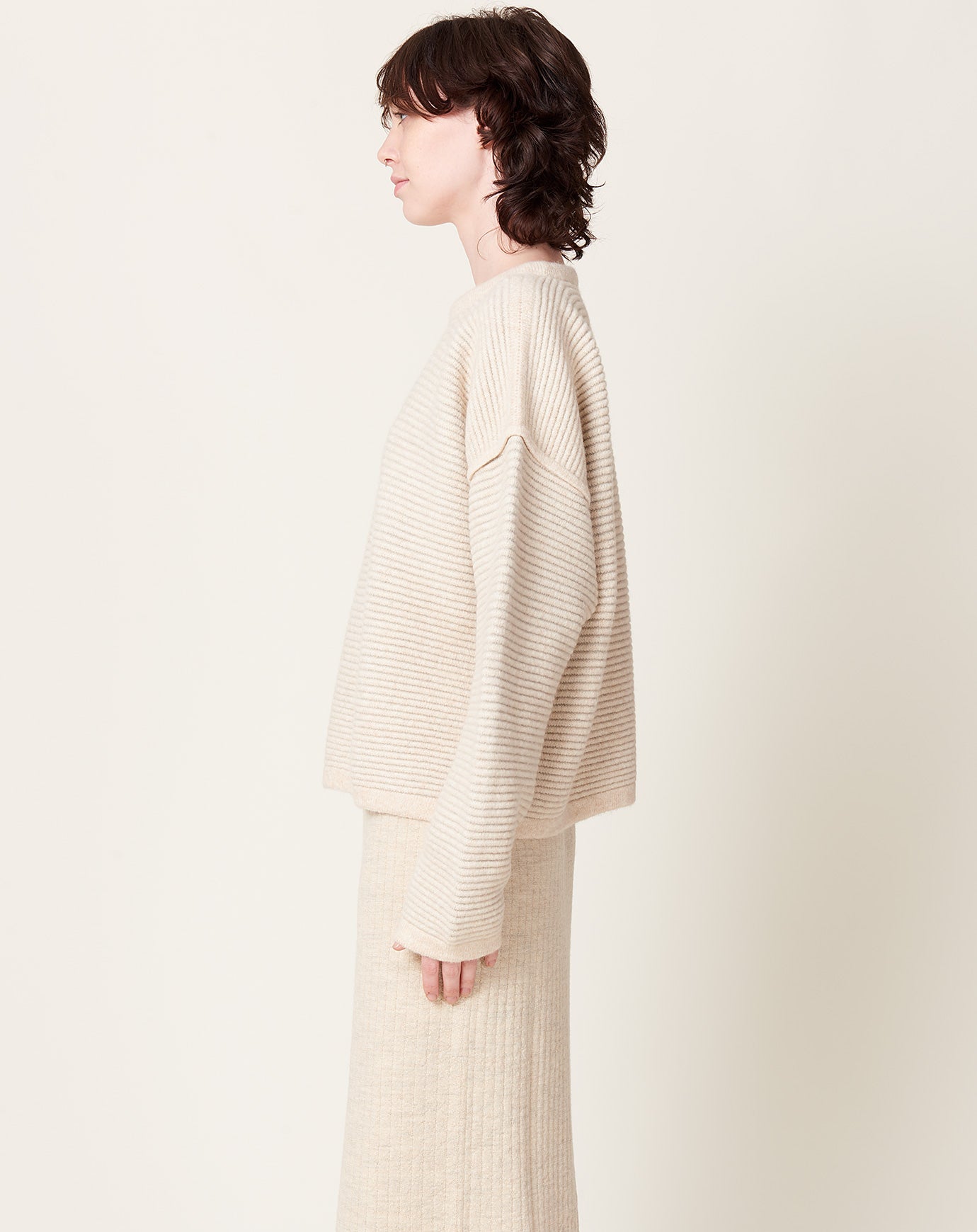 Lauren Manoogian Ottoman Crewneck in Alabaster & Carrara