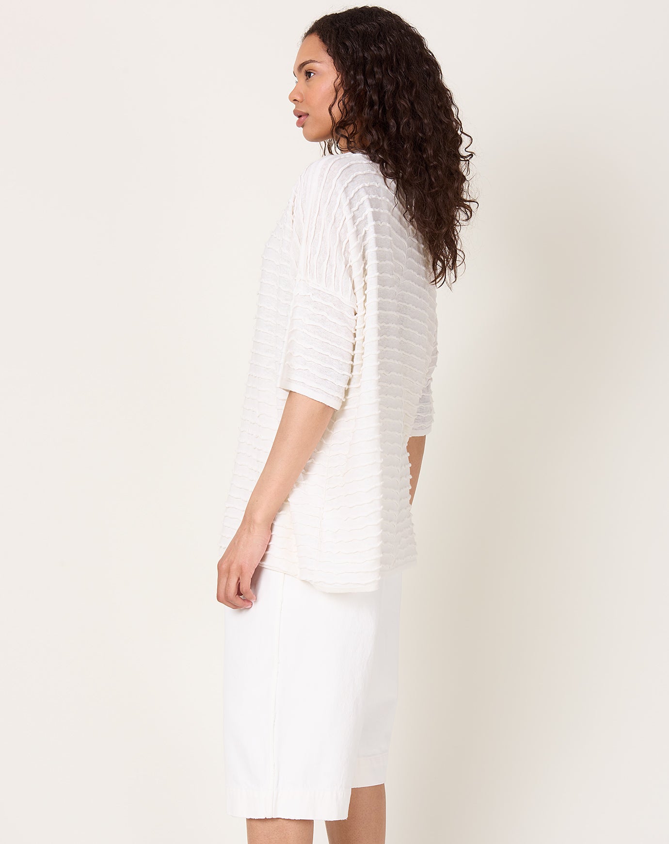 Lauren Manoogian Ripple Top in Bone