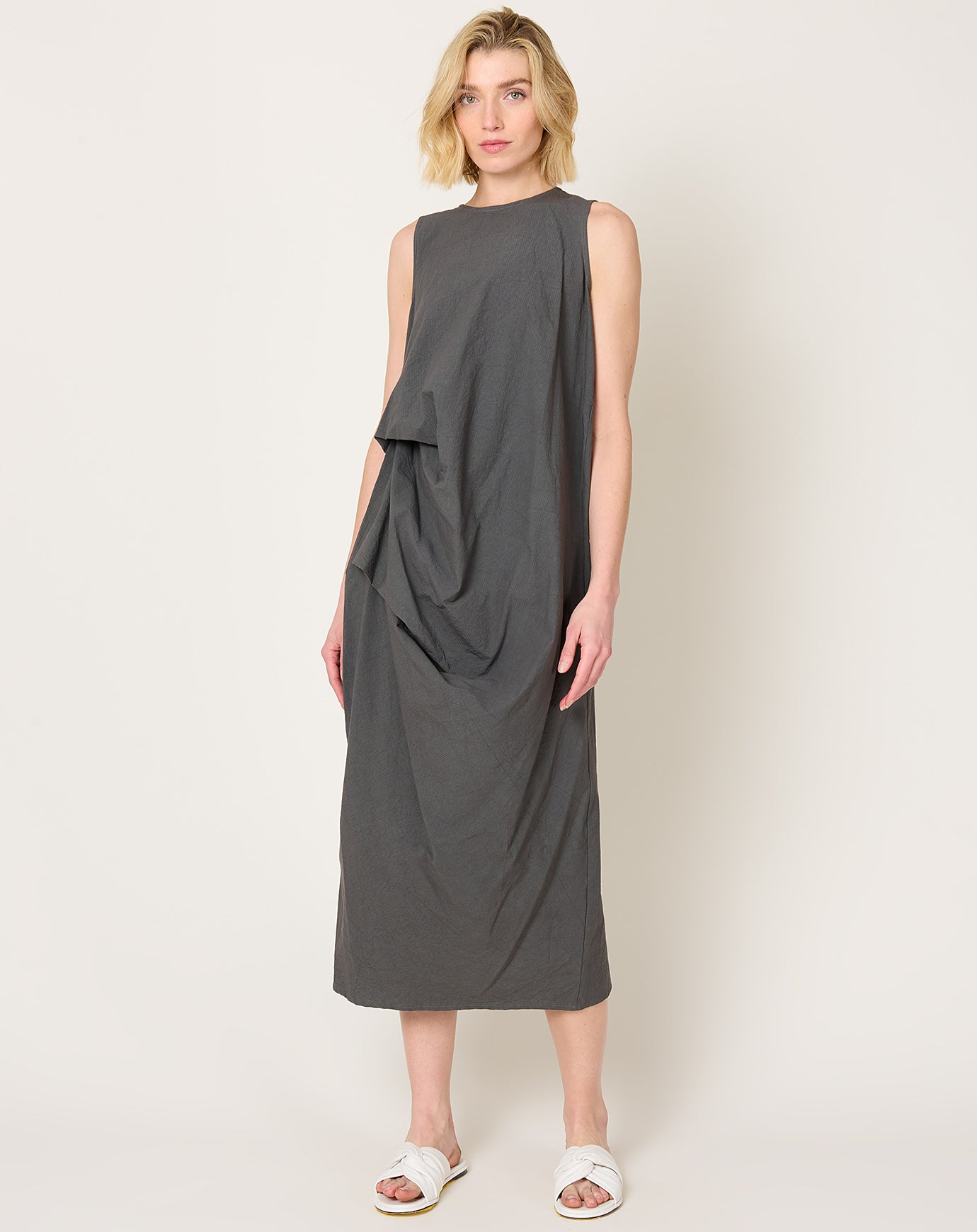 Lauren Manoogian Ripstop Dress in Coal