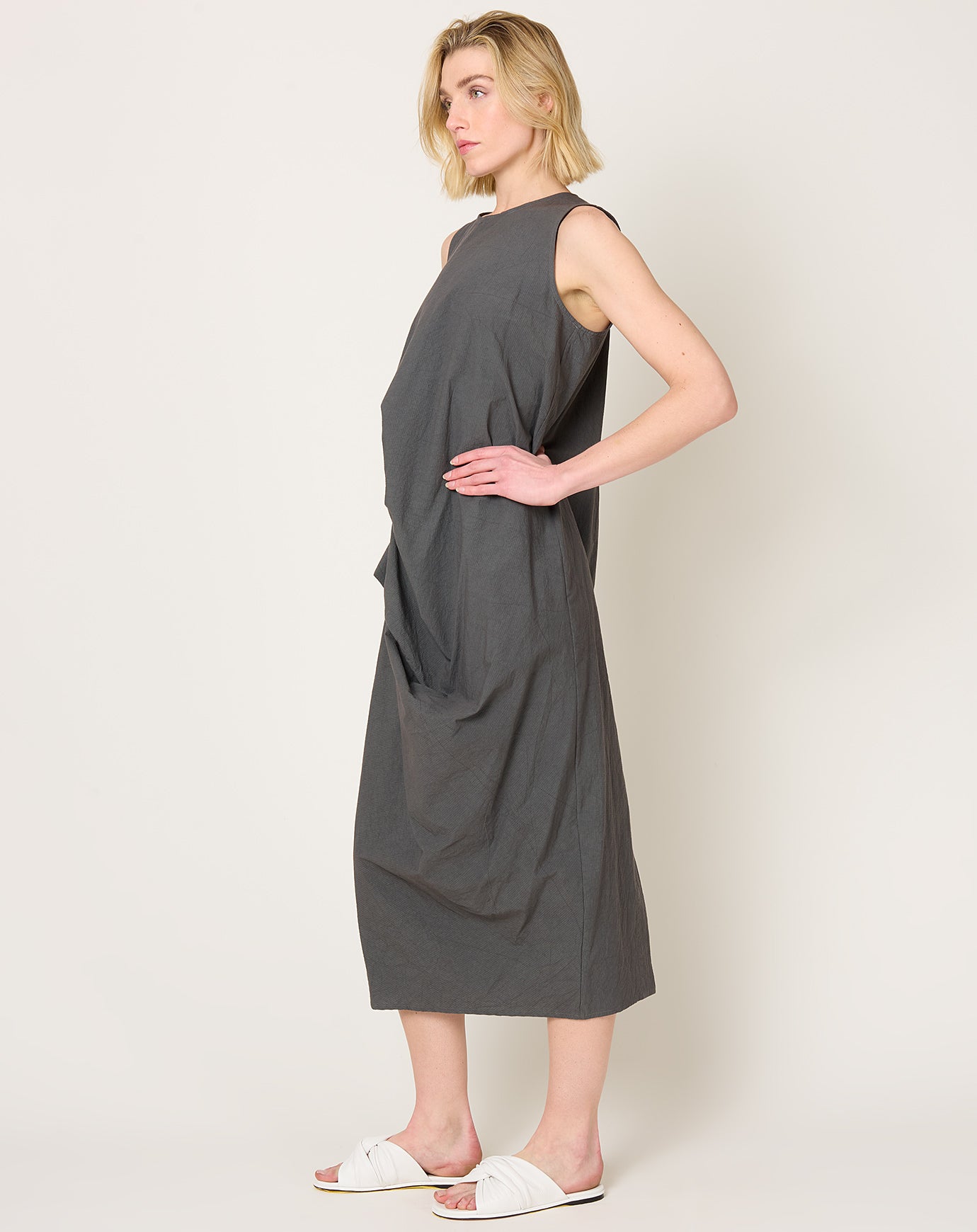 Lauren Manoogian Ripstop Dress in Coal