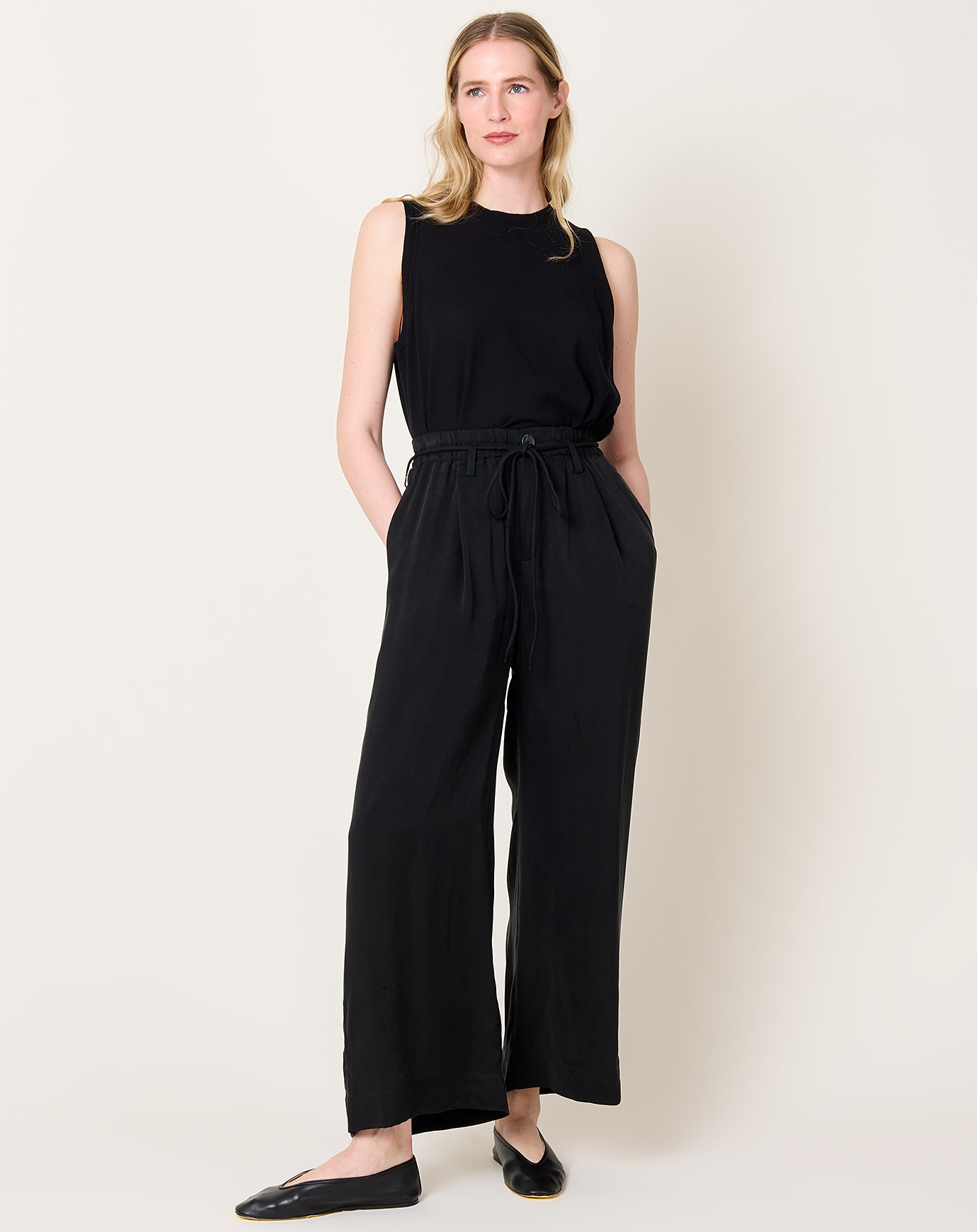 Lauren Manoogian Sanded Trouser in Black