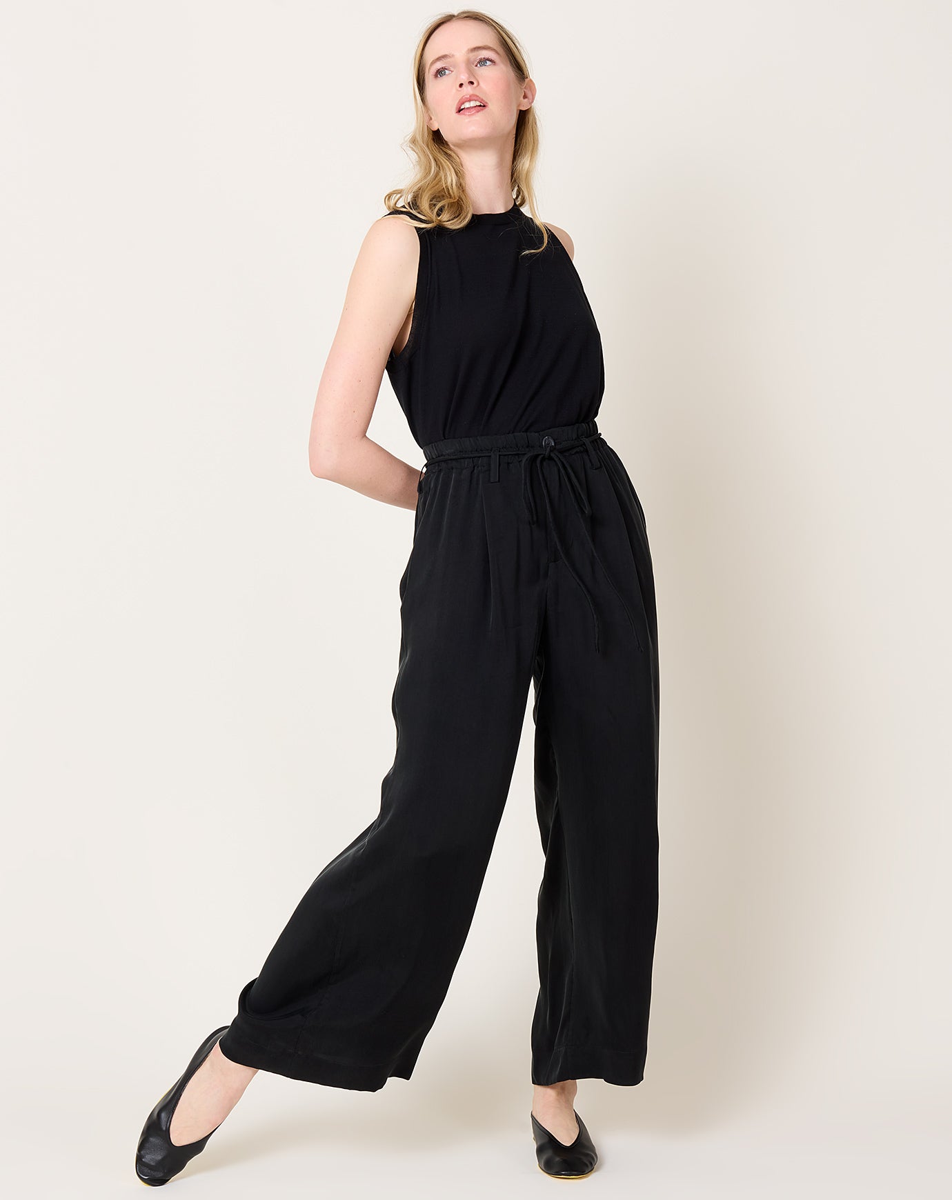 Lauren Manoogian Sanded Trouser in Black