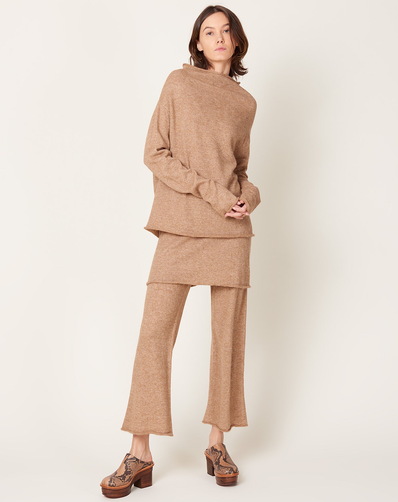 Lauren Manoogian Shoulder Boatneck in Camel