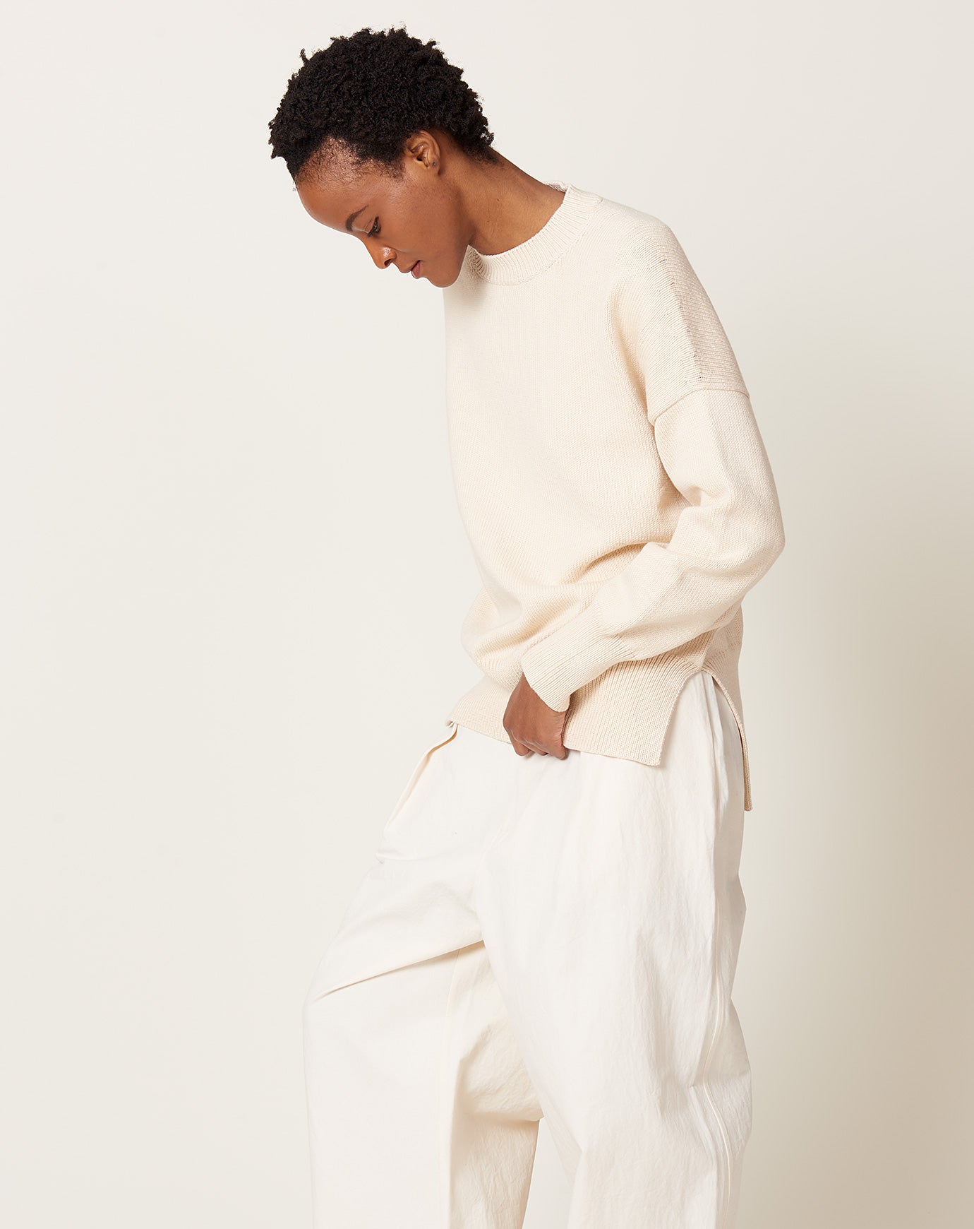 Lauren Manoogian Simple Crewneck in Natural