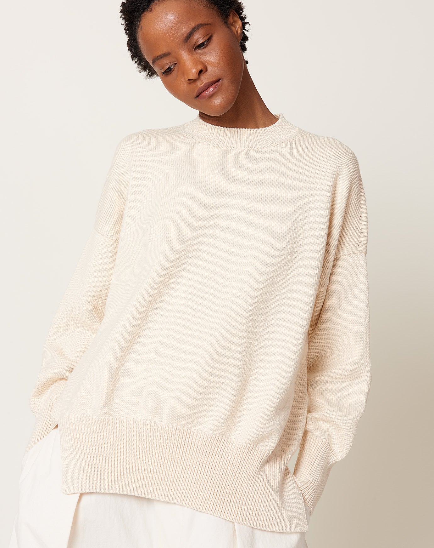 Lauren Manoogian Simple Crewneck in Natural