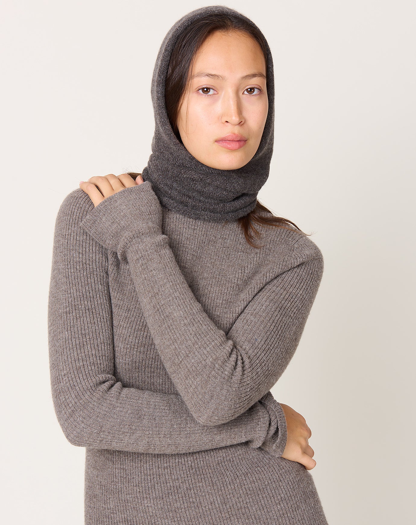 Lauren Manoogian Soft Balaclava in Blackened